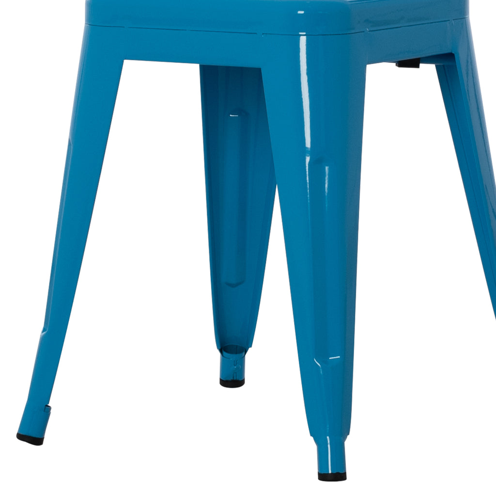 ΣΚΑΜΠΟ ΜΕΤΑΛΛΙΚΟ MELITA HM0096.48 ΣΕ ΜΠΛΕ ΧΡΩΜΑ 37x37x45Υεκ.
