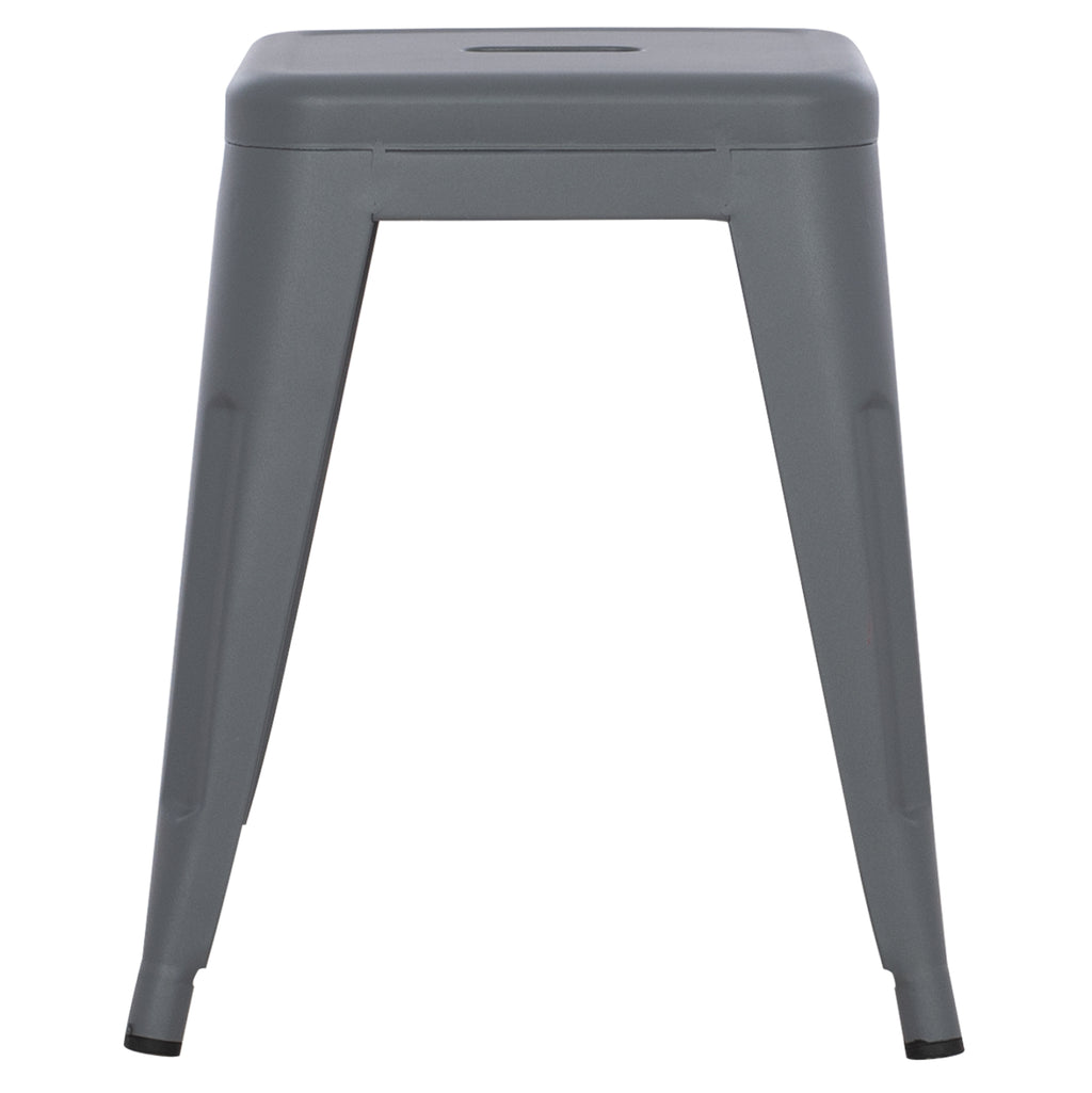 ΣΚΑΜΠΟ ΜΕΤΑΛΛΙΚΟ MELITA HM0096.50 ΣΕ ΓΚΡΙ ΜΑΤ ΧΡΩΜΑ 37x37x45Υεκ.