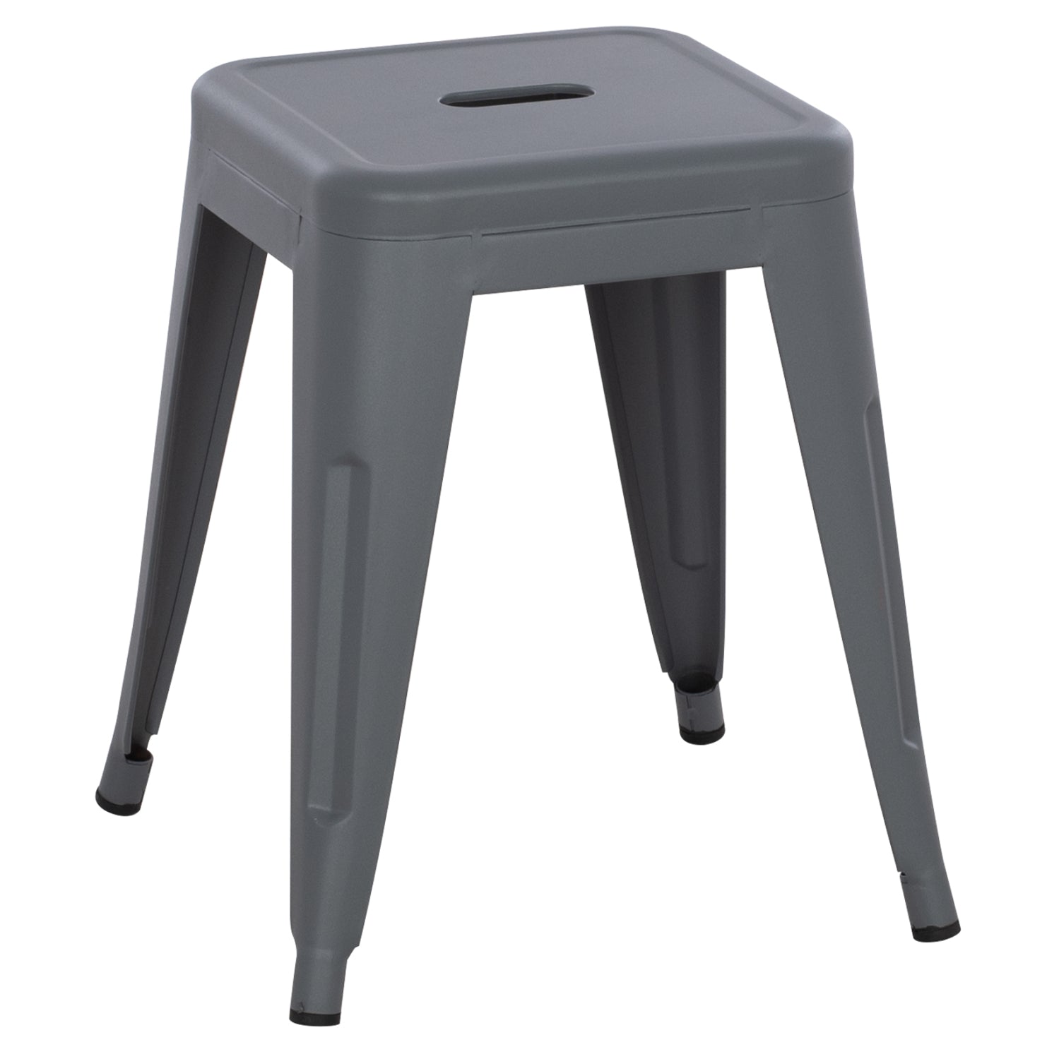 ΣΚΑΜΠΟ ΜΕΤΑΛΛΙΚΟ MELITA HM0096.50 ΣΕ ΓΚΡΙ ΜΑΤ ΧΡΩΜΑ 37x37x45Υεκ.