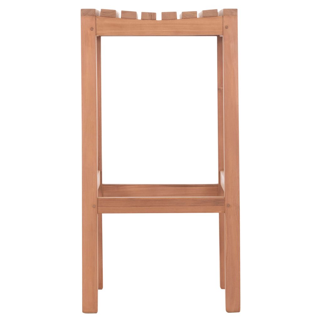 ΣΚΑΜΠΟ ΜΠΑΡ NIKOL HM18109 ΞΥΛΟ ΤΕΑΚ ΣΕ ΦΥΣΙΚΟ 40x40x77Υεκ.