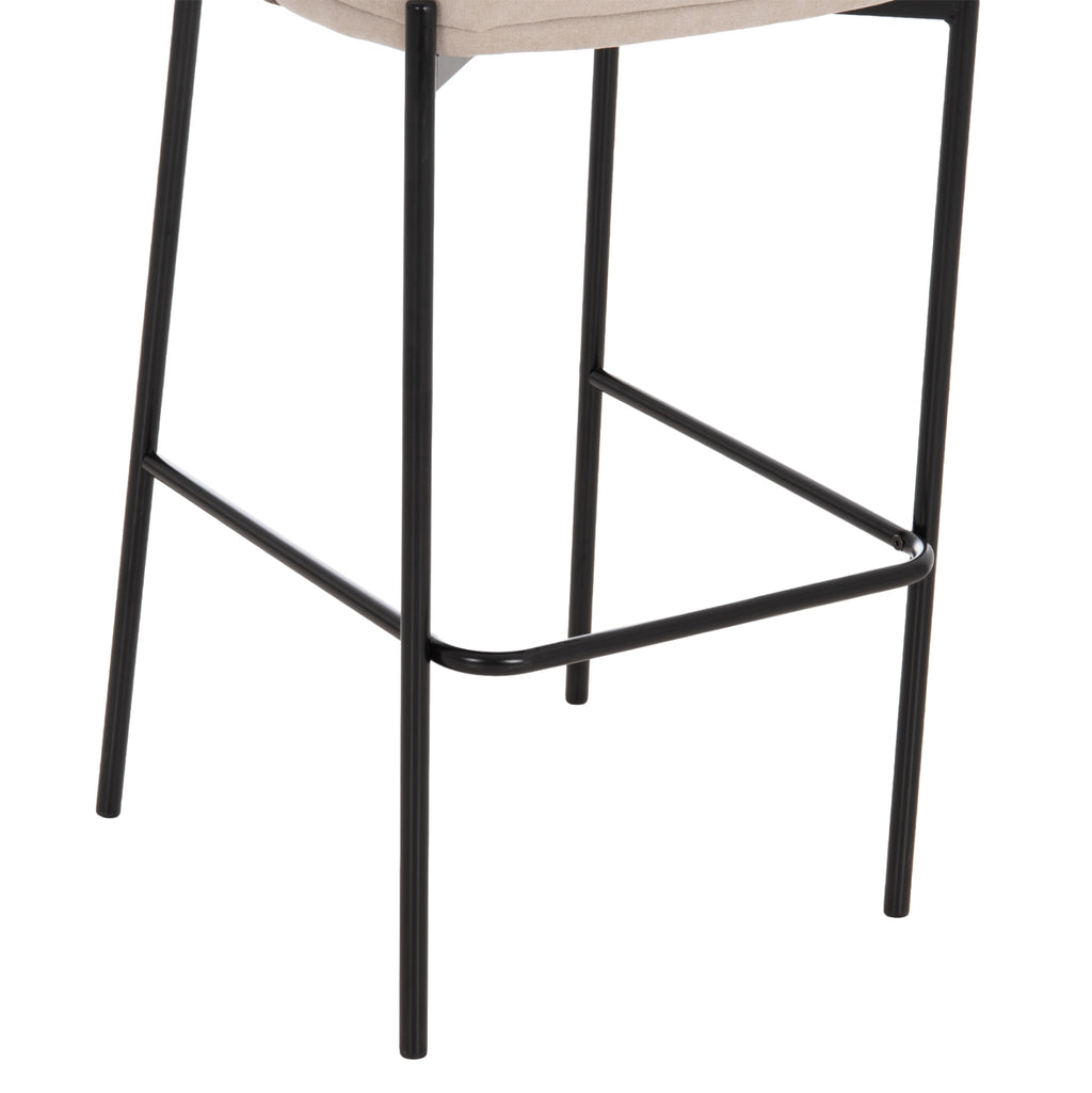 ΣΚΑΜΠΟ ΜΠΑΡ DETTON HM18430.02 ΜΠΕΖ/ΚΑΦΕ ΥΦΑΣΜΑ-ΜΕΤΑΛ.ΜΑΥΡΟΣ ΣΚΕΛΕΤΟΣ 55x50x97Υεκ
