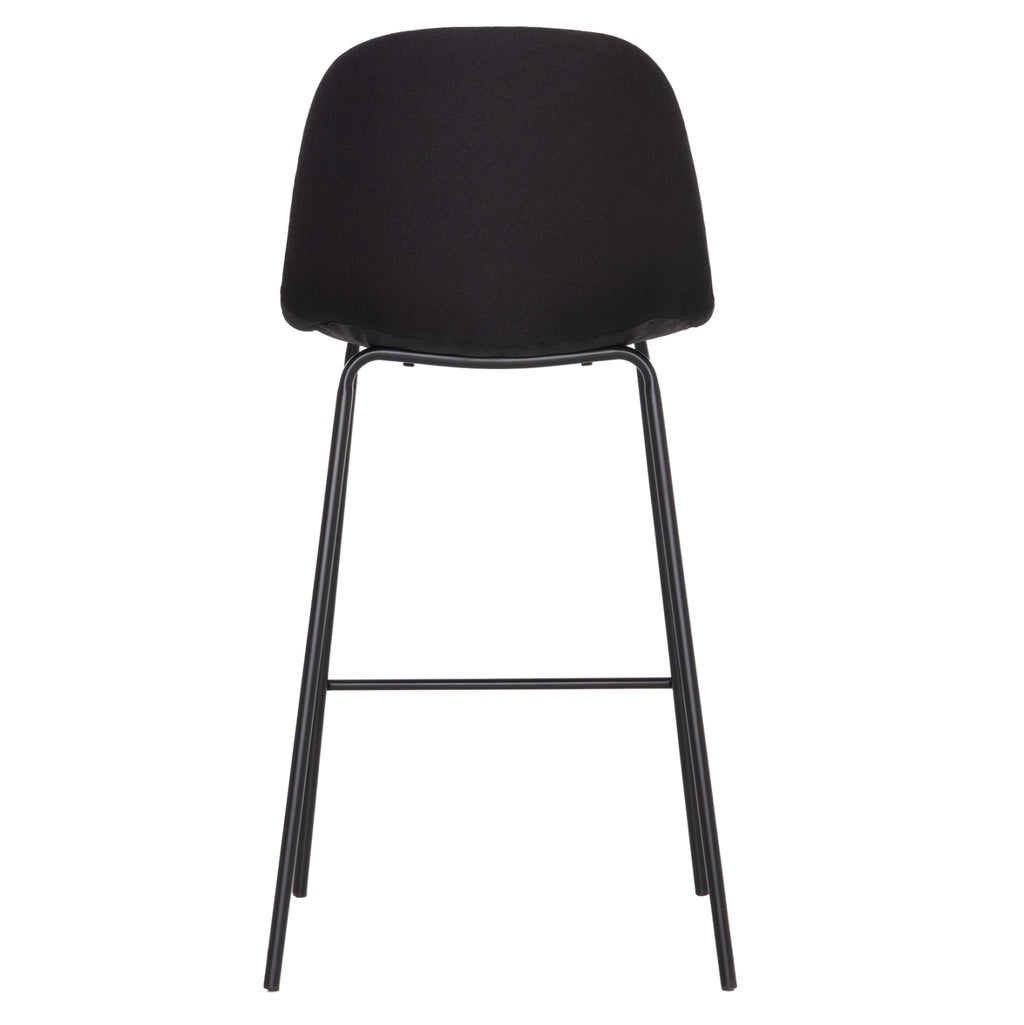 ΣΚΑΜΠΟ ΜΠΑΡ VINCENT HM9298.24 ΜΕΣΑΙΟΥ ΥΨΟΥΣ-ΜΑΥΡΟ ΥΦΑΣΜΑ-ΜΕΤΑΛΛΙΚΑ ΠΟΔΙΑ 43x50x92,5Υεκ