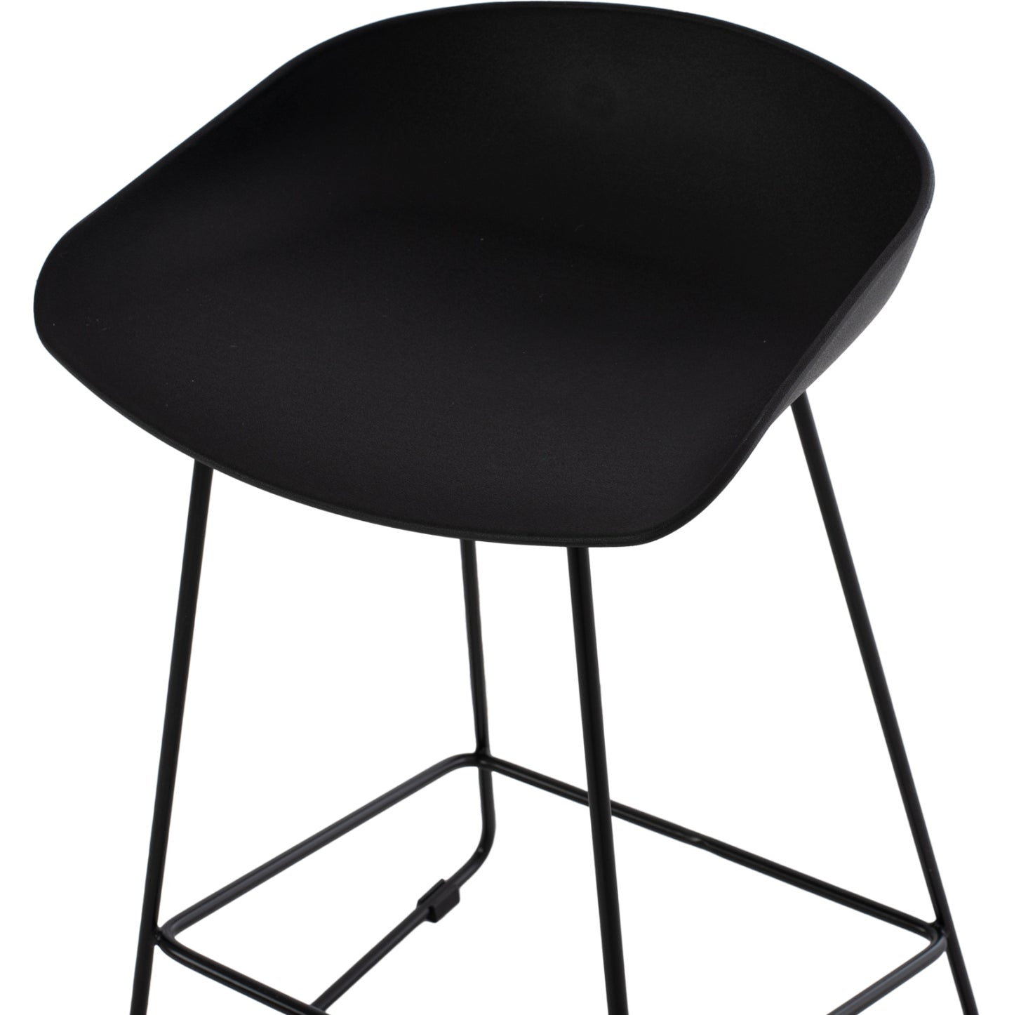 ΣΚΑΜΠΟ ΜΠΑΡ NAILA HM9299.02 ΜΑΥΡΟ ΜΕΣΑΙΟΥ ΥΨΟΥΣ 44x44x74Yεκ.