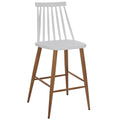 ΣΚΑΜΠΟ ΜΠΑΡ VANESSA HM9300.01 ΛΕΥΚΟ ΜΕΣΑΙΟΥ ΥΨΟΥΣ 43x45x97Υεκ.