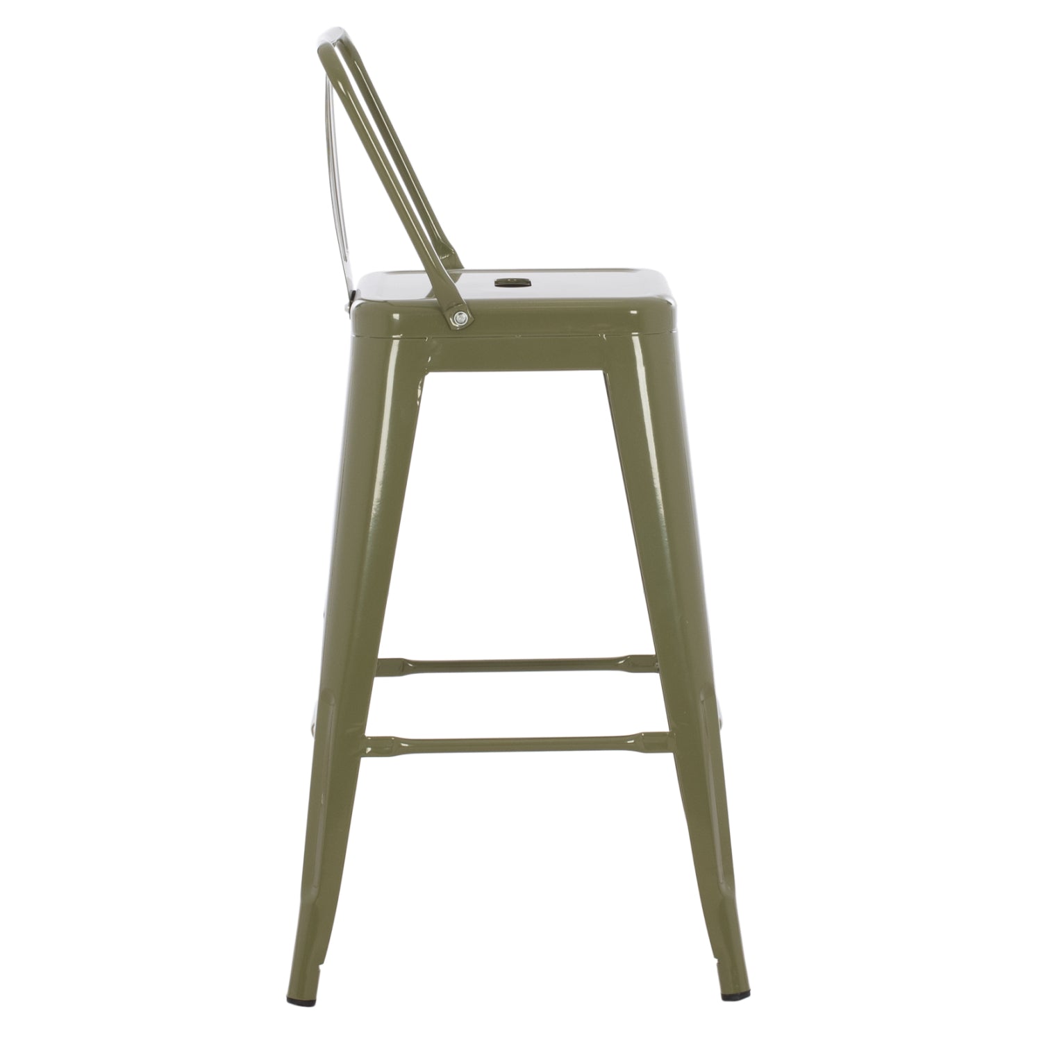 ΣΚΑΜΠΟ ΜΠΑΡ ΜΕΣΑΙΟΥ ΥΨΟΥΣ ΜΕΤΑΛΛΙΚΟ MELITA-PRO HM8574.43 DARK OLIVE GREEN 43x43x88Υεκ.