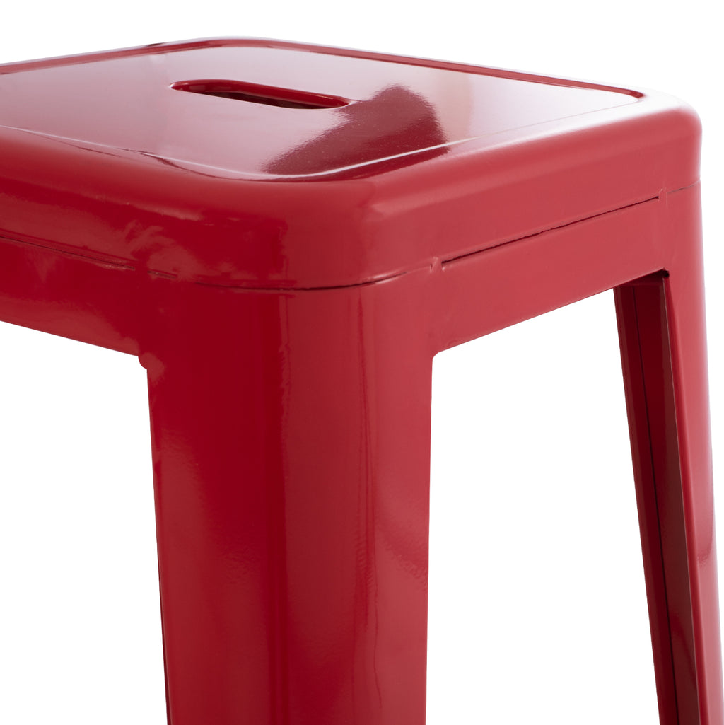 ΣΚΑΜΠΟ ΜΠΑΡ ΜΕΤΑΛΛΙΚΟ MELITA-PRO HM8642.44 ΣΕ ΚΟΚΚΙΝΟ 43x43x78Υεκ.