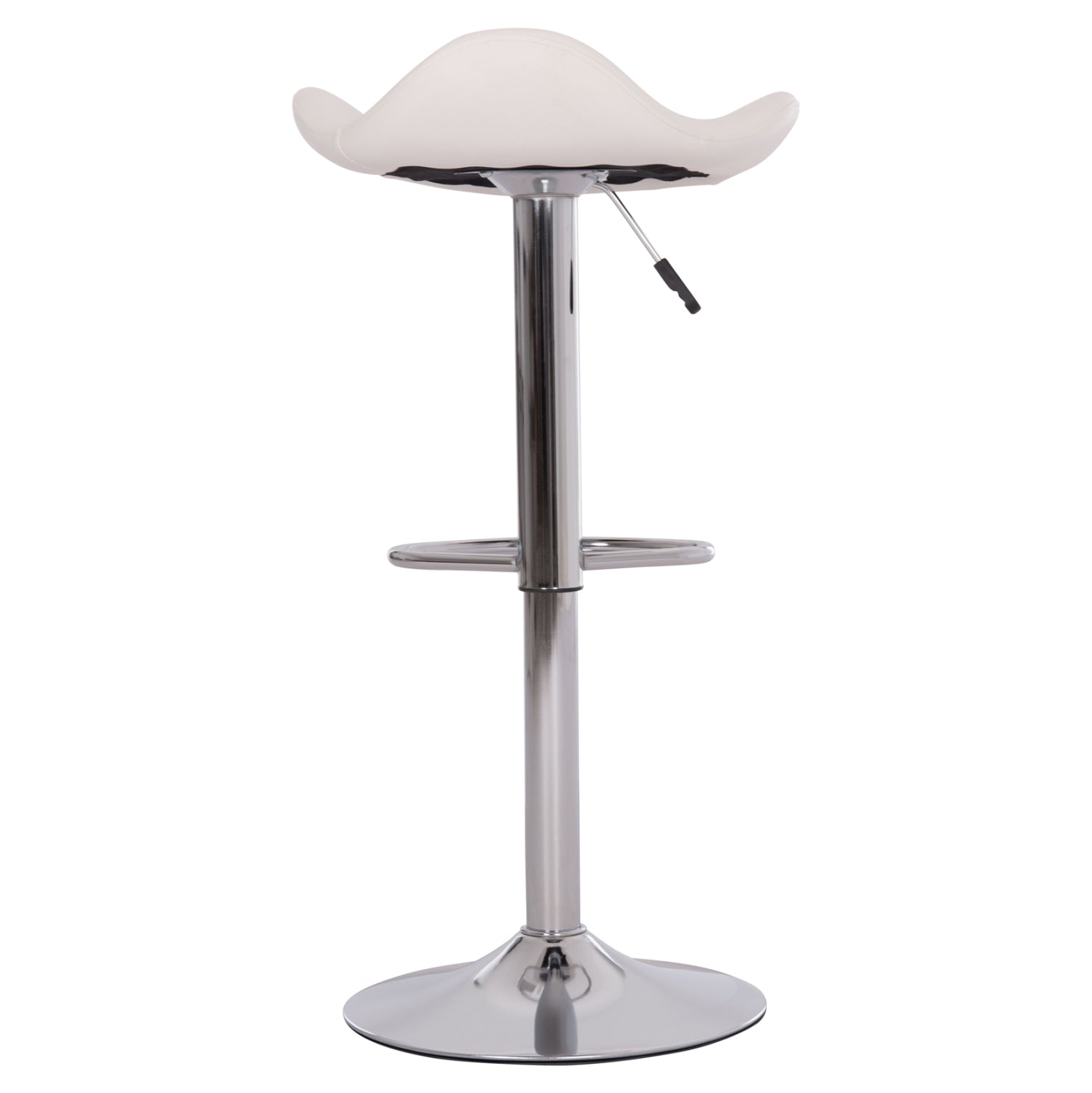 ΣΚΑΜΠO ΜΠΑΡ ΠΕΡΙΣΤΡΕΦΟΜΕΝΟ GANNA HM201.22 ΜΕ ΑΜΟΡΤΙΣΕΡ-ΛΕΥΚΟ PU 44x42x87Υεκ.