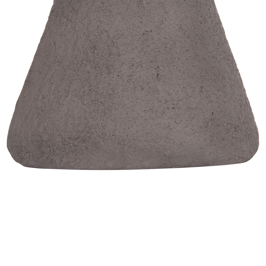 ΣΚΑΜΠΟ ΣΤΡΟΓΓΥΛΟ INTERON HM18171.03 FIBER CEMENT ΣΕ ΓΚΡΙ--Φ34x39Υεκ.