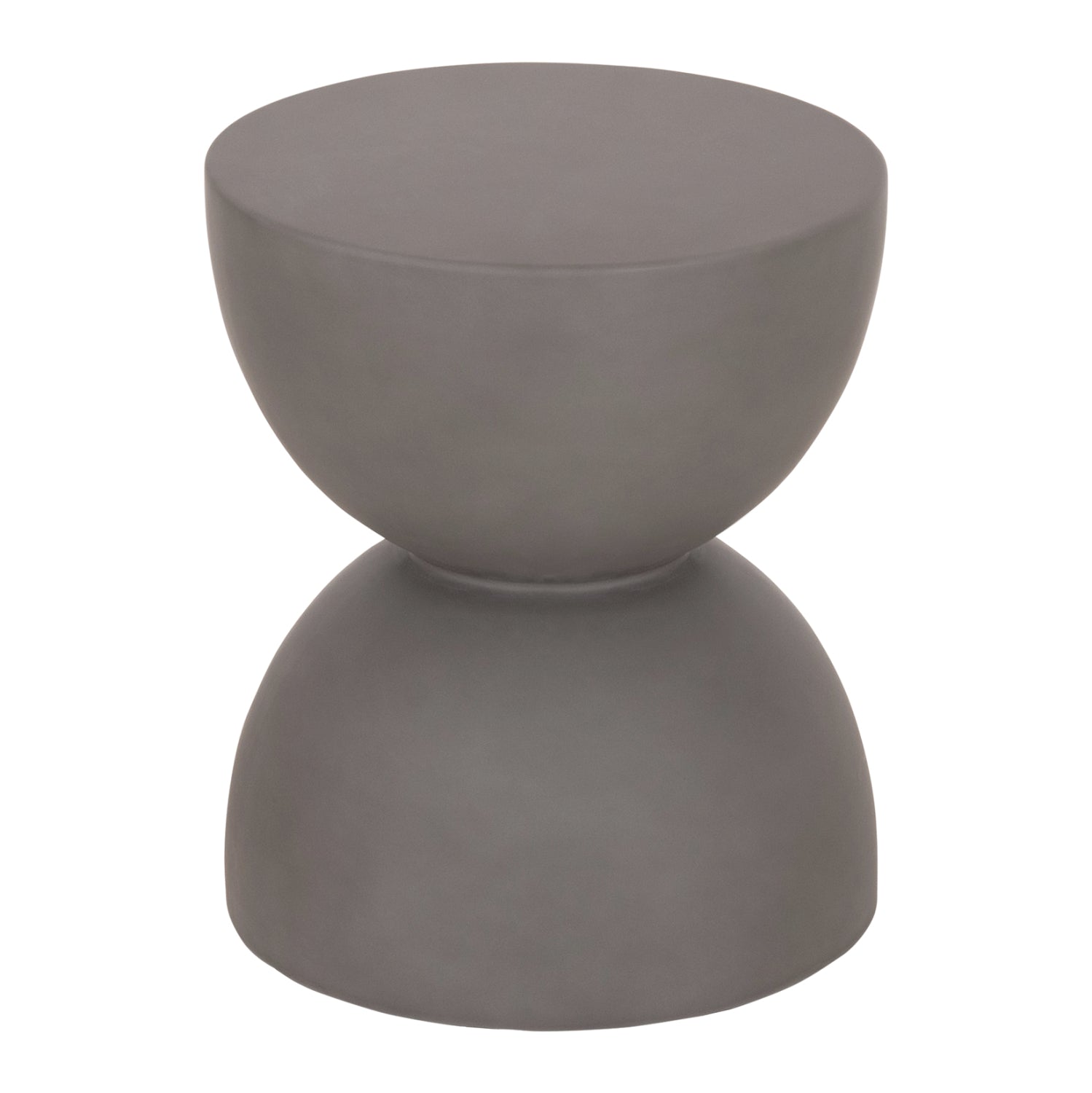 ΣΚΑΜΠΟ ΣΤΡΟΓΓΥΛΟ FIBER CEMENT ZINI HM6580.01 ΣΕ ΓΚΡΙ Φ36x45Υεκ