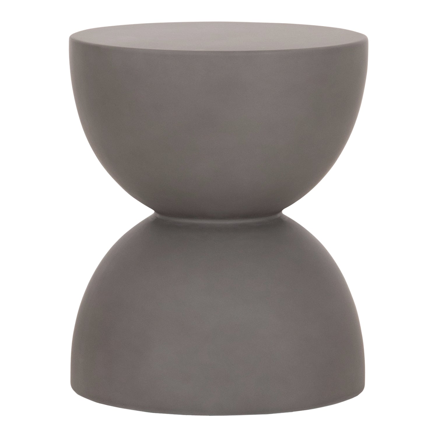 ΣΚΑΜΠΟ ΣΤΡΟΓΓΥΛΟ FIBER CEMENT ZINI HM6580.01 ΣΕ ΓΚΡΙ Φ36x45Υεκ