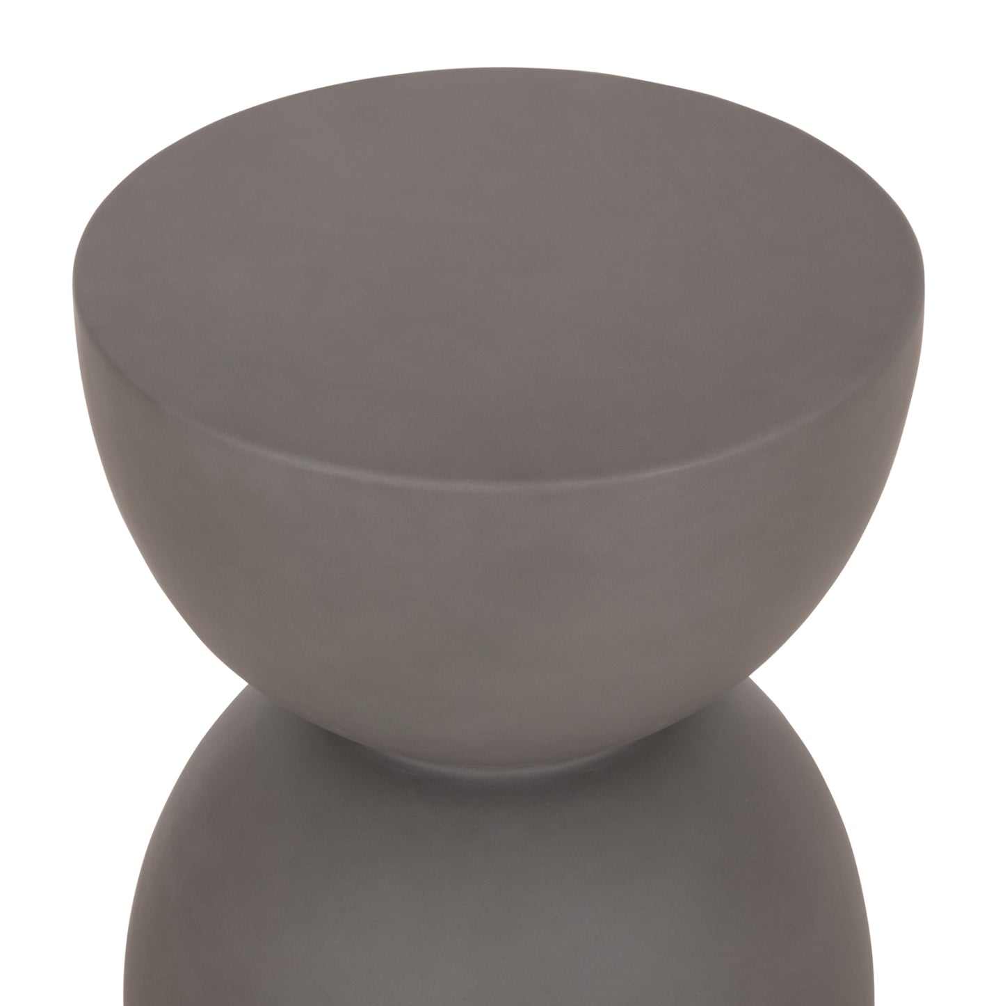 ΣΚΑΜΠΟ ΣΤΡΟΓΓΥΛΟ FIBER CEMENT ZINI HM6580.01 ΣΕ ΓΚΡΙ Φ36x45Υεκ