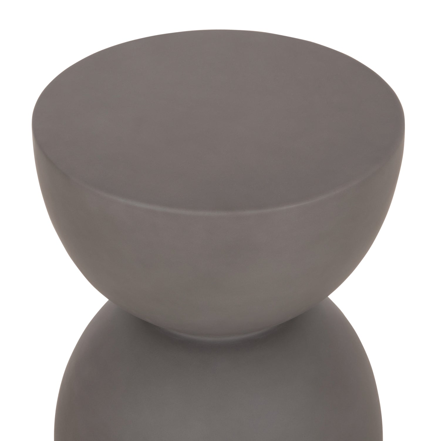 ΣΚΑΜΠΟ ΣΤΡΟΓΓΥΛΟ FIBER CEMENT ZINI HM6580.01 ΣΕ ΓΚΡΙ Φ36x45Υεκ