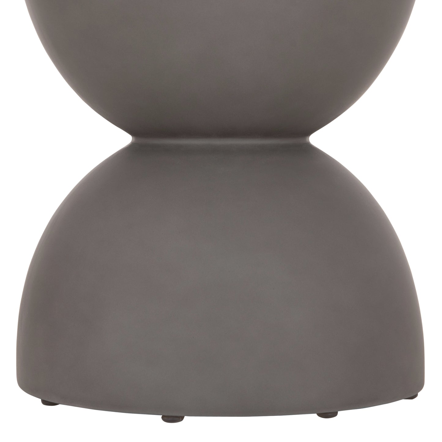 ΣΚΑΜΠΟ ΣΤΡΟΓΓΥΛΟ FIBER CEMENT ZINI HM6580.01 ΣΕ ΓΚΡΙ Φ36x45Υεκ