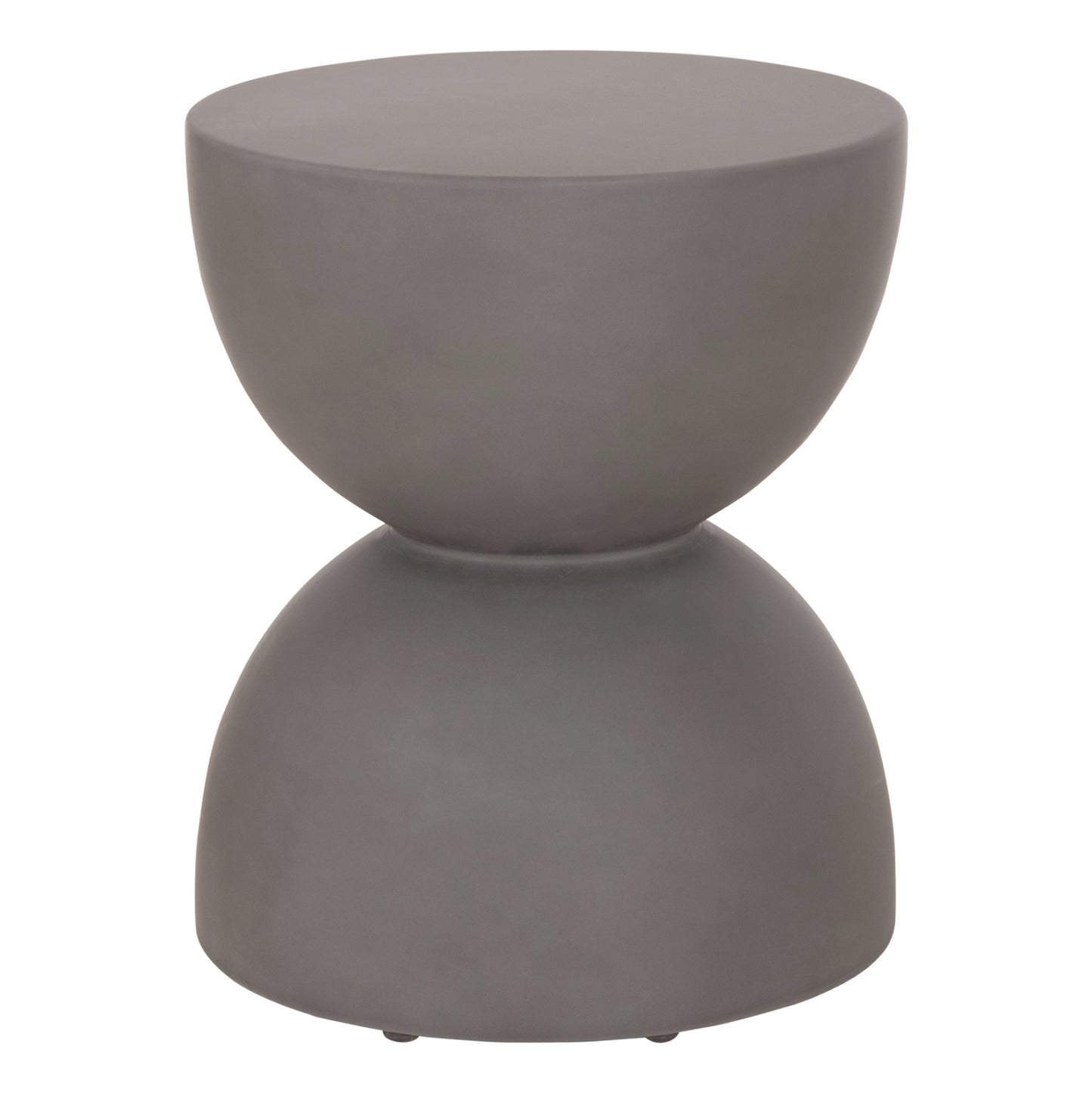 ΣΚΑΜΠΟ ΣΤΡΟΓΓΥΛΟ FIBER CEMENT ZINI HM6580.01 ΣΕ ΓΚΡΙ Φ36x45Υεκ