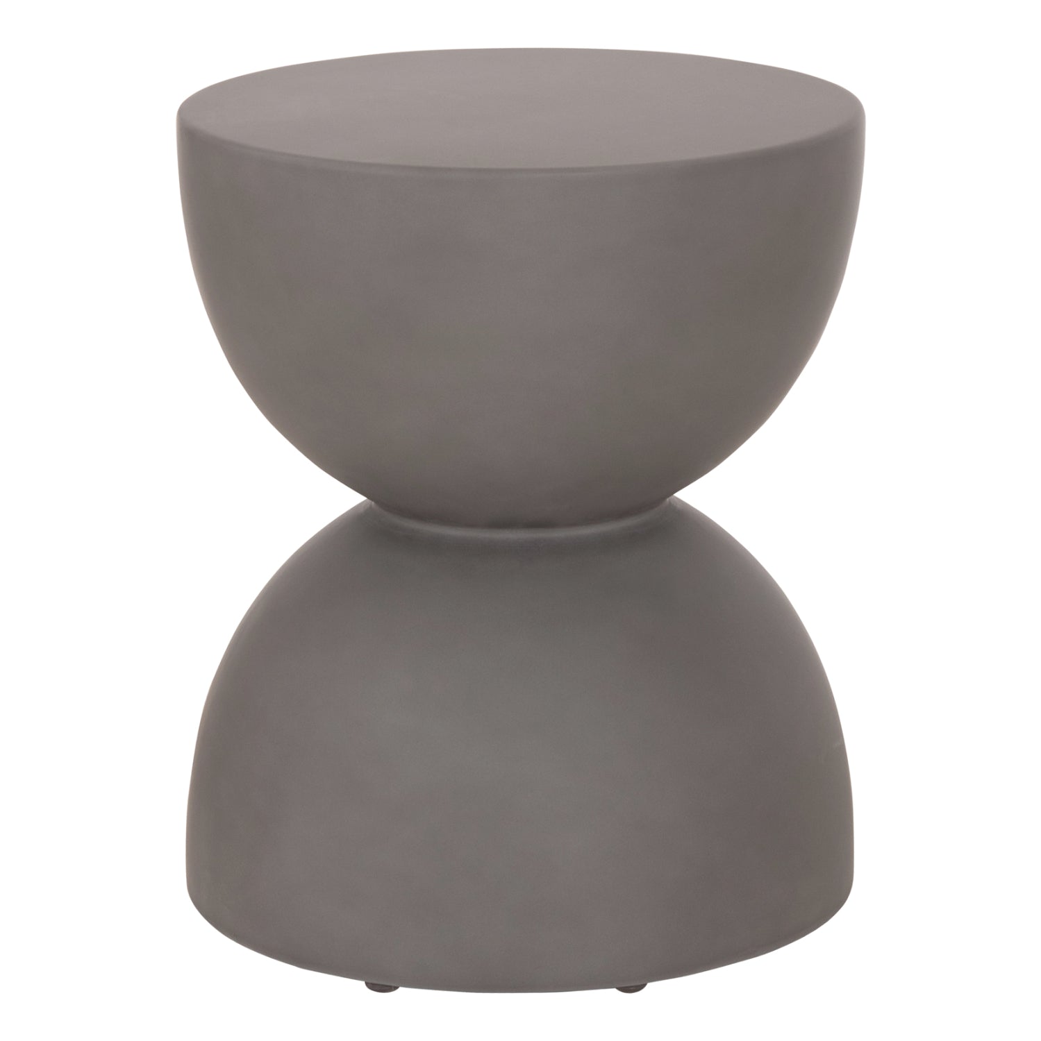 ΣΚΑΜΠΟ ΣΤΡΟΓΓΥΛΟ FIBER CEMENT ZINI HM6580.01 ΣΕ ΓΚΡΙ Φ36x45Υεκ