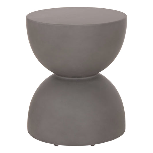 ΣΚΑΜΠΟ ΣΤΡΟΓΓΥΛΟ FIBER CEMENT ZINI HM6580.01 ΣΕ ΓΚΡΙ Φ36x45Υεκ