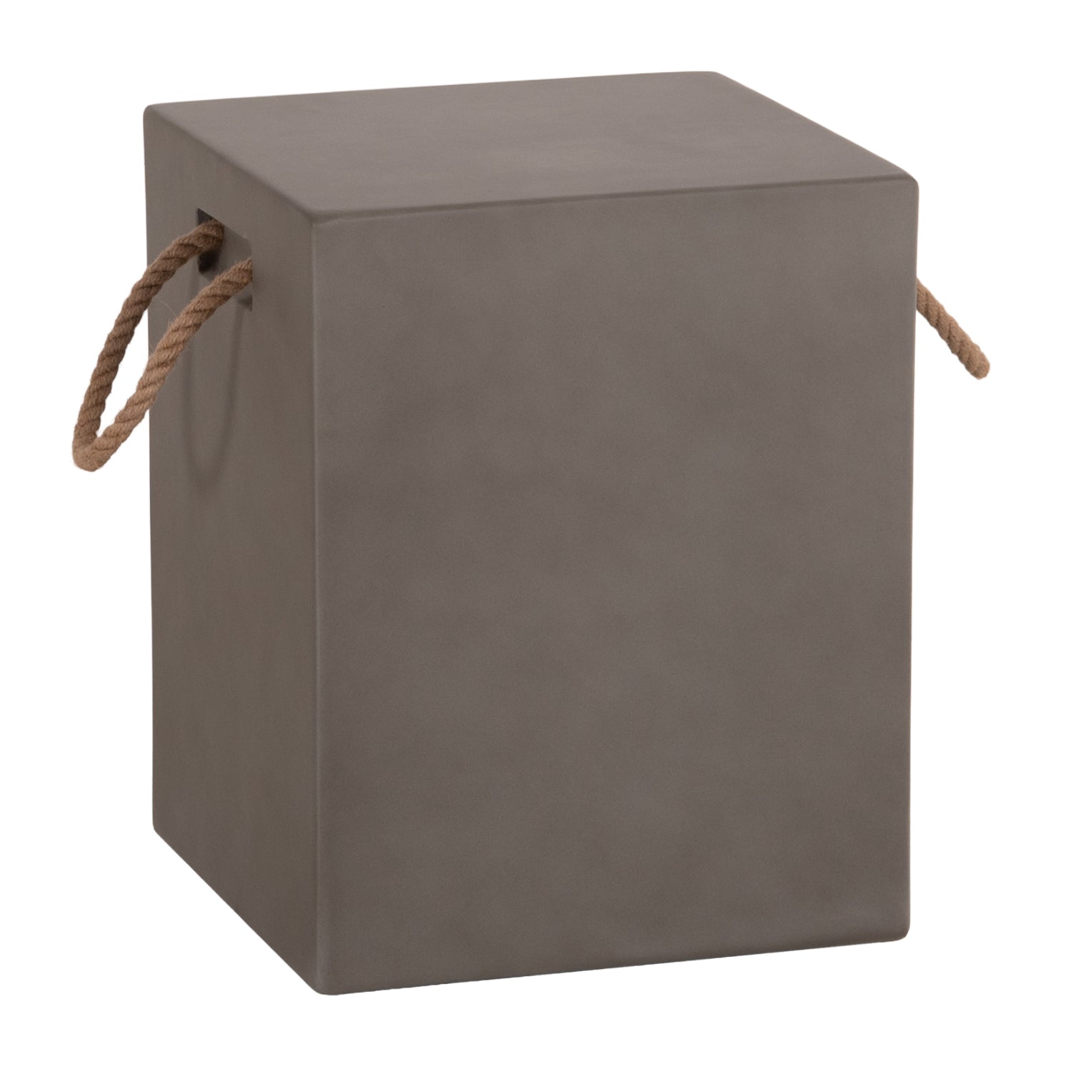 ΣΚΑΜΠΟ ΤΕΤΡΑΓΩΝΟ FIBER CEMENT ΜΕ ΧΕΡΟΥΛΙΑ ZAK HM6581.01 ΣΕ ΓΚΡΙ 36x36x45.5Υεκ