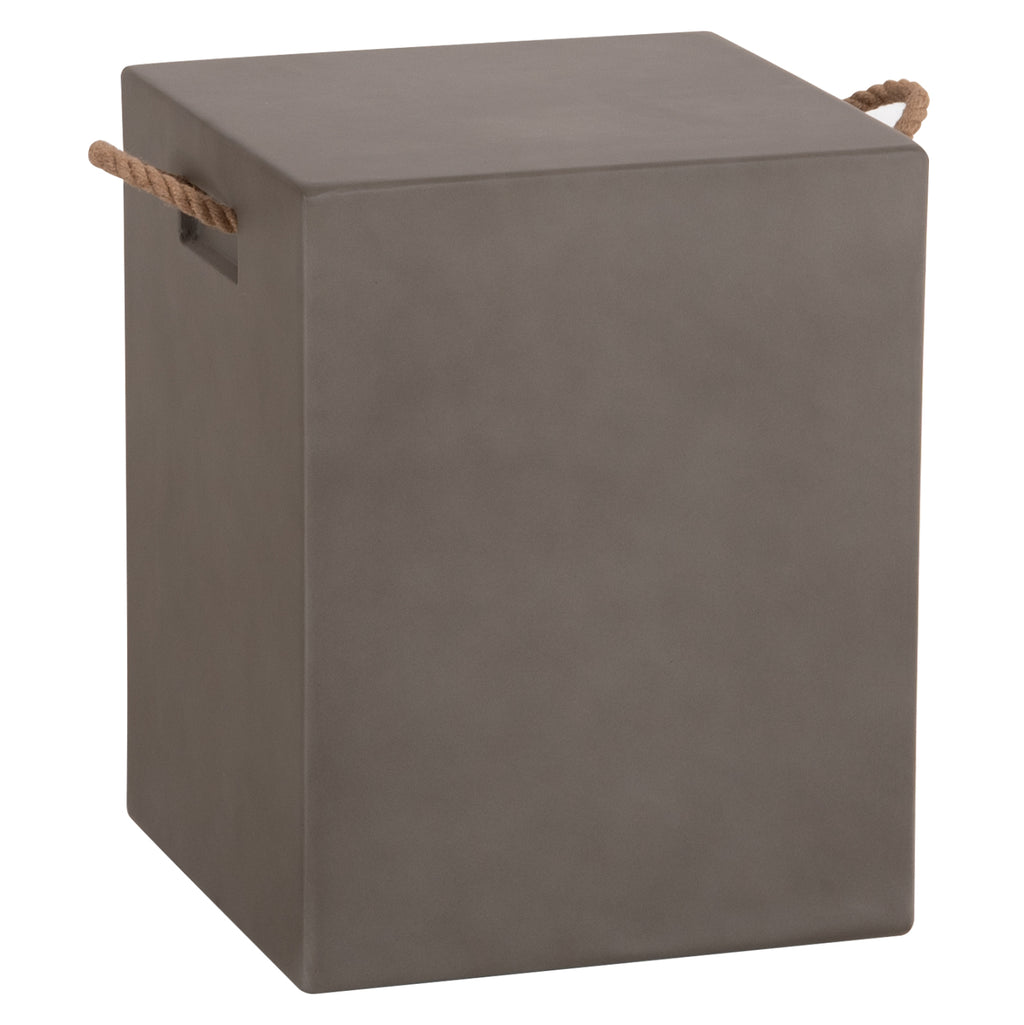 ΣΚΑΜΠΟ ΤΕΤΡΑΓΩΝΟ FIBER CEMENT ΜΕ ΧΕΡΟΥΛΙΑ ZAK HM6581.01 ΣΕ ΓΚΡΙ 36x36x45.5Υεκ