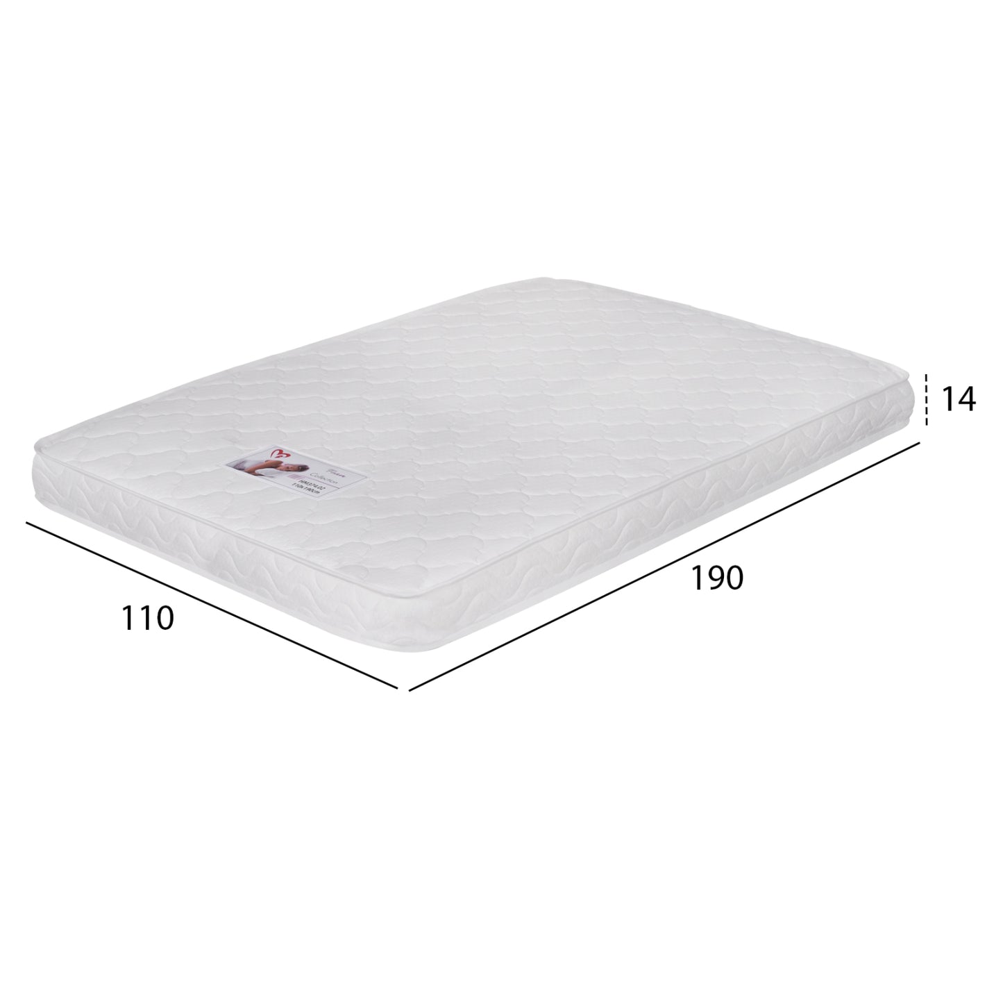 ΣΤΡΩΜΑ ΑΦΡΟΥ ΧΩΡΙΣ ΕΛΑΤΗΡΙΑ JORDY 110X190x15Y-- HM374.02  (ROLL PACKING) ΛΕΥΚΟ