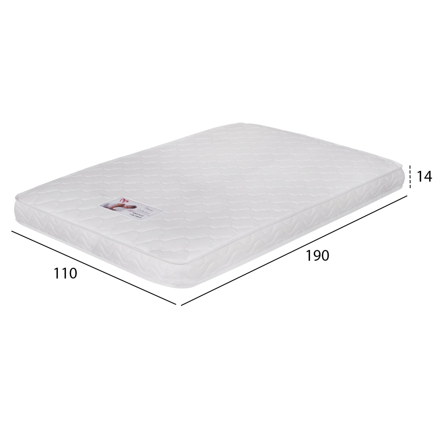 ΣΤΡΩΜΑ ΑΦΡΟΥ ΧΩΡΙΣ ΕΛΑΤΗΡΙΑ JORDY 110X190x15Y-- HM374.02  (ROLL PACKING) ΛΕΥΚΟ