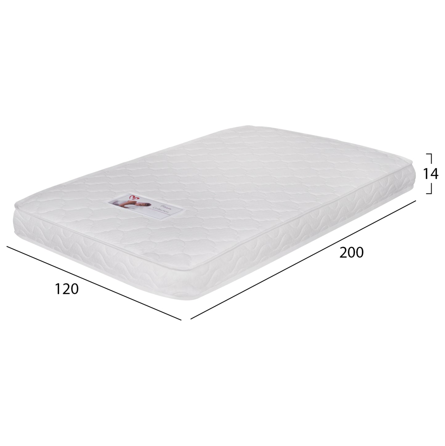 ΣΤΡΩΜΑ ΑΦΡΟΥ ΧΩΡΙΣ ΕΛΑΤΗΡΙΑ JORDY 120X200x15Y-- HM374.08  (ROLL PACKING) ΛΕΥΚΟ