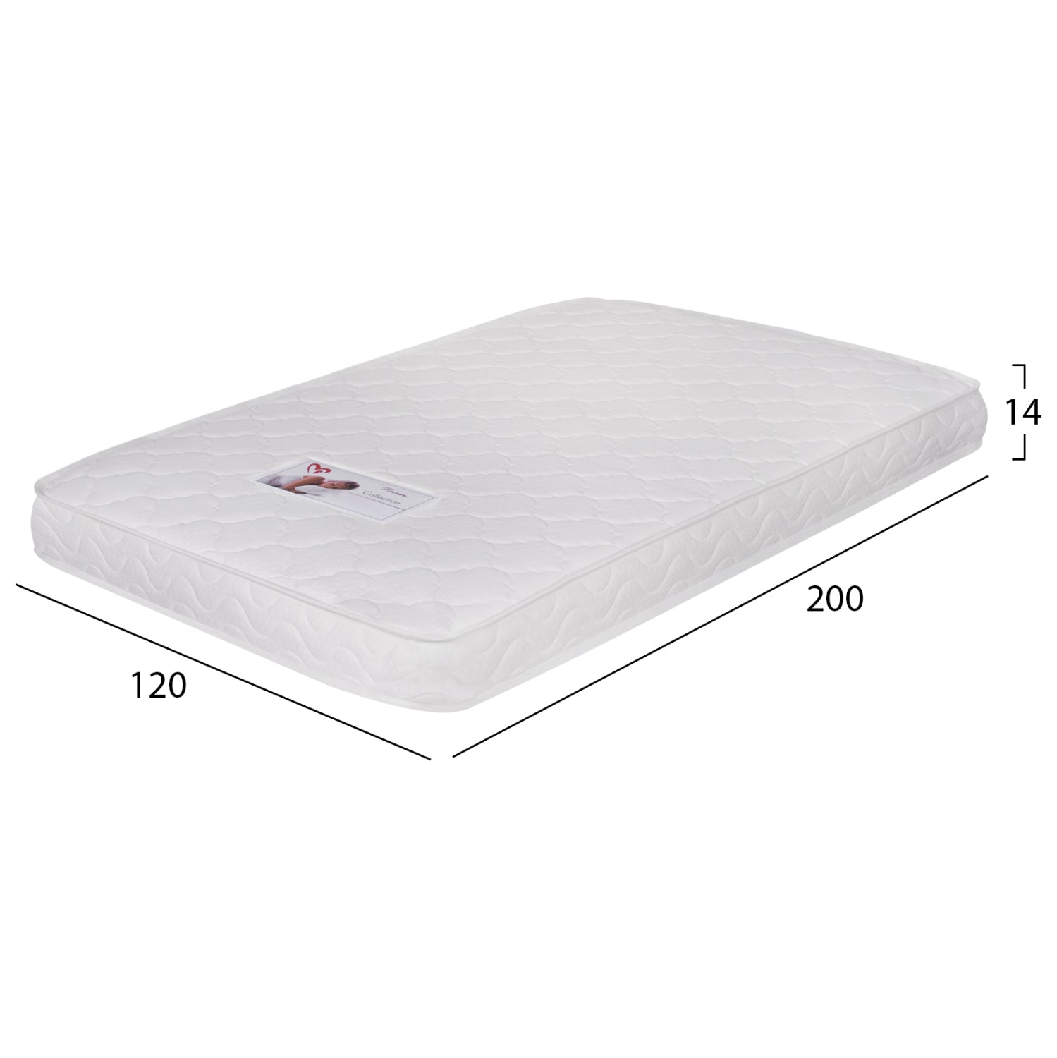 ΣΤΡΩΜΑ ΑΦΡΟΥ ΧΩΡΙΣ ΕΛΑΤΗΡΙΑ JORDY 120X200x15Y-- HM374.08  (ROLL PACKING) ΛΕΥΚΟ