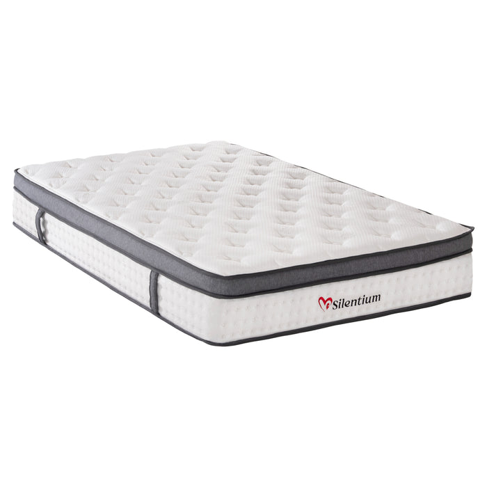 ΣΤΡΩΜΑ ΔΙΠΛΟ SILENTIUM HM749.04 POCKET SPRINGS--ΛΕΥΚΟ 140x200x30Υεκ.