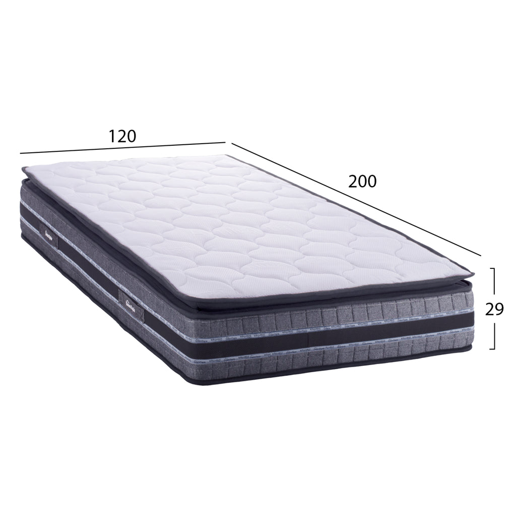 ΣΤΡΩΜΑ DREAMTOPIA FRANKLIN HM657.120 BONNELL SPRING ΜΕ ΑΝΩΣΤΡΩΜΑ 120x200x29Y εκ.