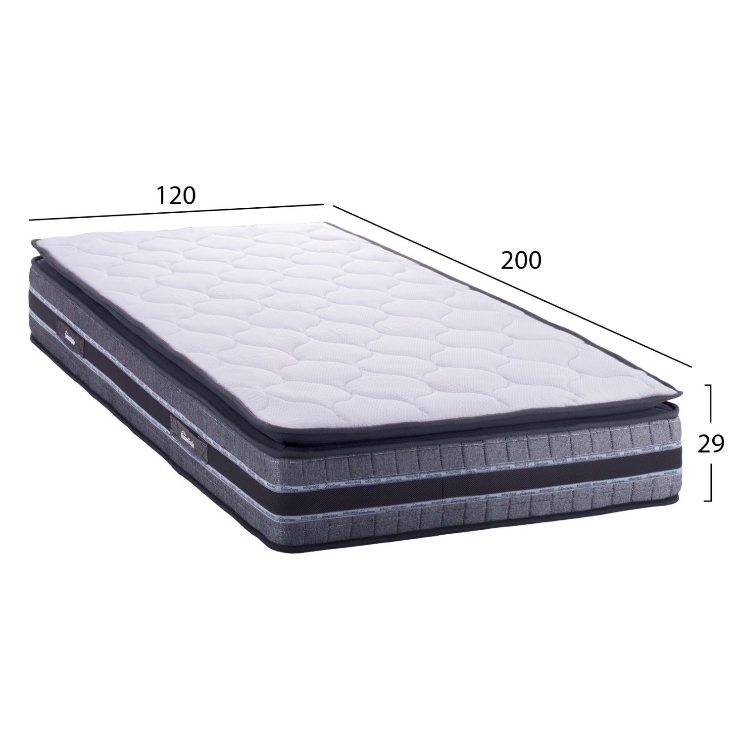 ΣΤΡΩΜΑ DREAMTOPIA FRANKLIN HM657.120 BONNELL SPRING ΜΕ ΑΝΩΣΤΡΩΜΑ 120x200x29Y εκ.