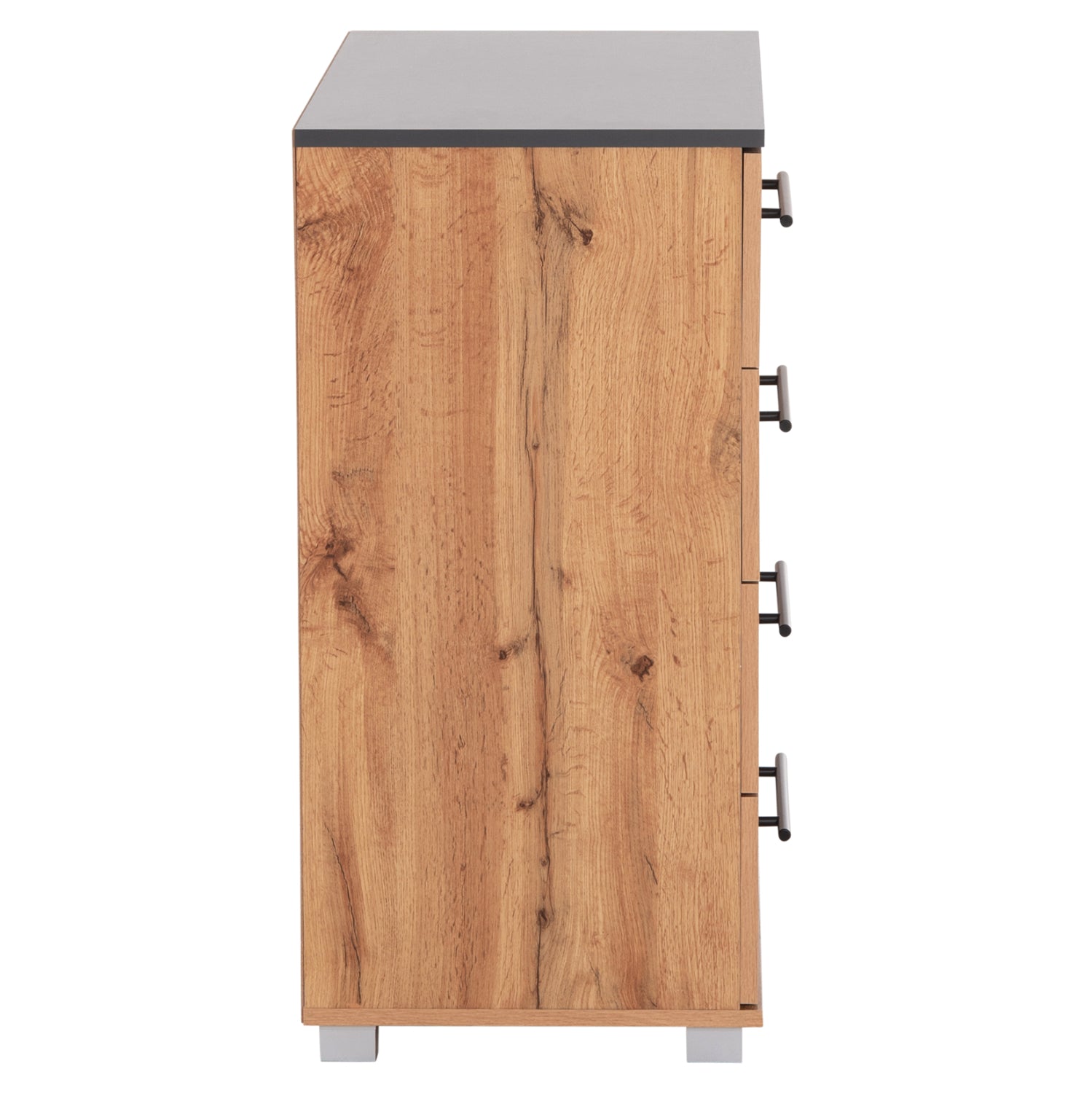 ΣΥΡΤΑΡΙΕΡΑ ΜΕ 4 ΣΥΡΤΑΡΙΑ CARYS HM745.12 ΜΕΛΑΜΙΝΗ ΣΕ ΦΥΣΙΚΟ/ΓΚΡΙ 75x40x83Υεκ.