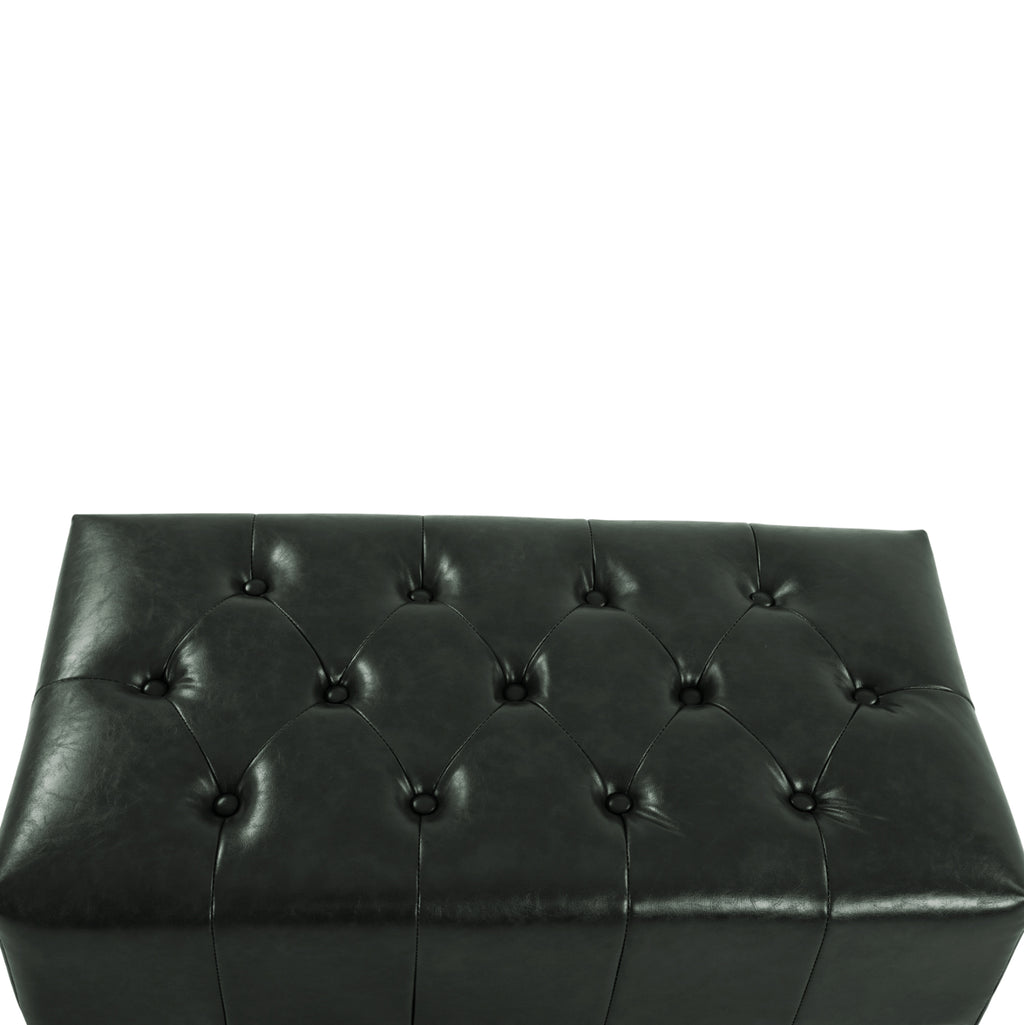 ΤΑΜΠΟΥΡΕ ΥΠΟΠΟΔΙΟ T.CHESTERFIELD EMMA HM226.08 PU ΚΥΠΑΡΙΣΣΙ-ΜΑΥΡΑ ΠΟΔΙΑ 80x45x39Yεκ.
