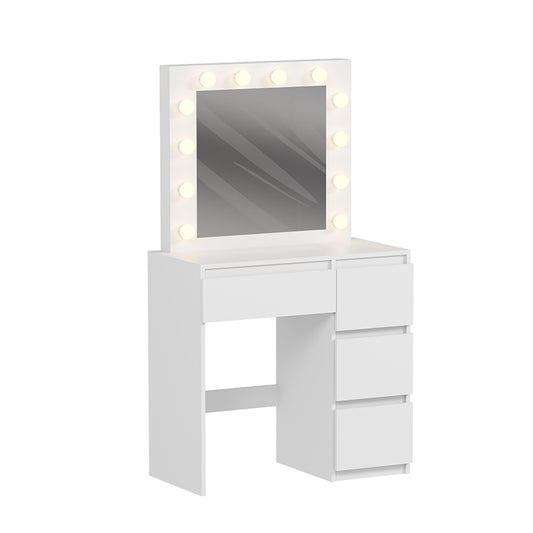 ΤΟΥΑΛΕΤΑ ΜΕ ΦΩΤΙΣΜΟ LED & ΣΥΡΤΑΡΙΑ KEITLIN HM2499.03 ΜΕΛΑΜΙΝΗ ΣΕ ΛΕΥΚΟ 80x40x140Υεκ.