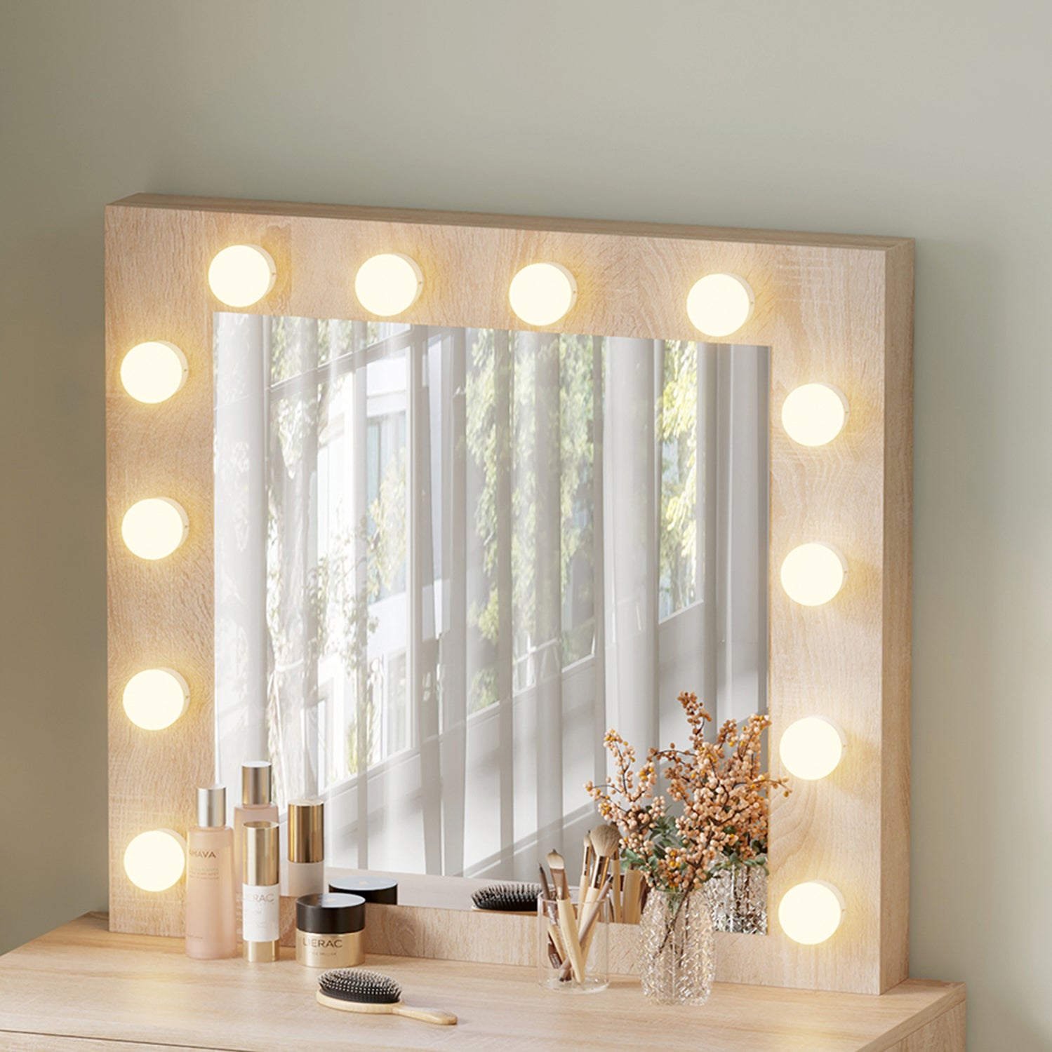 ΤΟΥΑΛΕΤΑ ΜΕ ΦΩΤΙΣΜΟ LED & ΣΥΡΤΑΡΙΑ BEYON HM2500.01 ΜΕΛΑΜΙΝΗ ΣΕ SONAMA 112.5x40.5x140Υεκ.