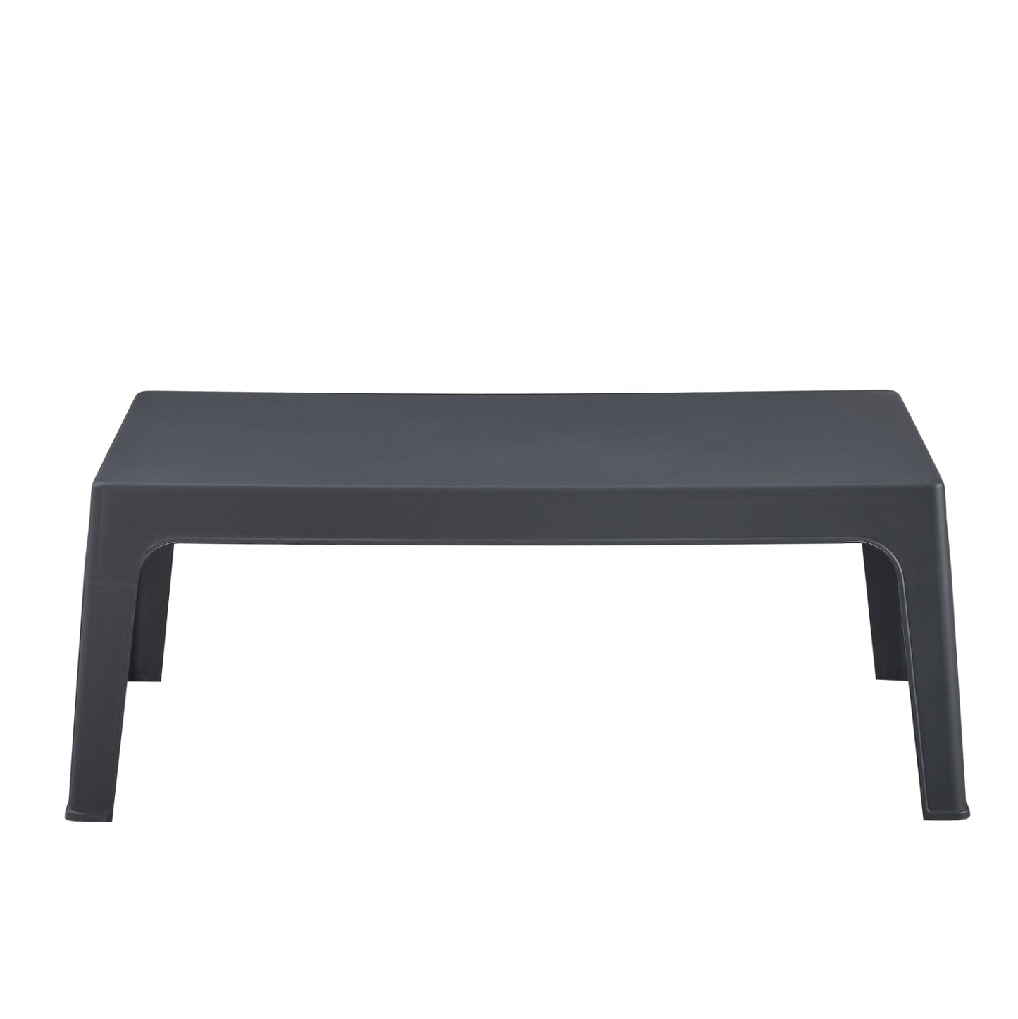 ΤΡΑΠΕΖΑΚΙ ΟΡΘΟΓΩΝΙΟ SLEEK HM6367.10 ΠΟΛΥΠΡΟΠΥΛΕΝΙΟ ΣΕ ΣΚΟΥΡΟ ΓΚΡΙ 105x64x40Υεκ.