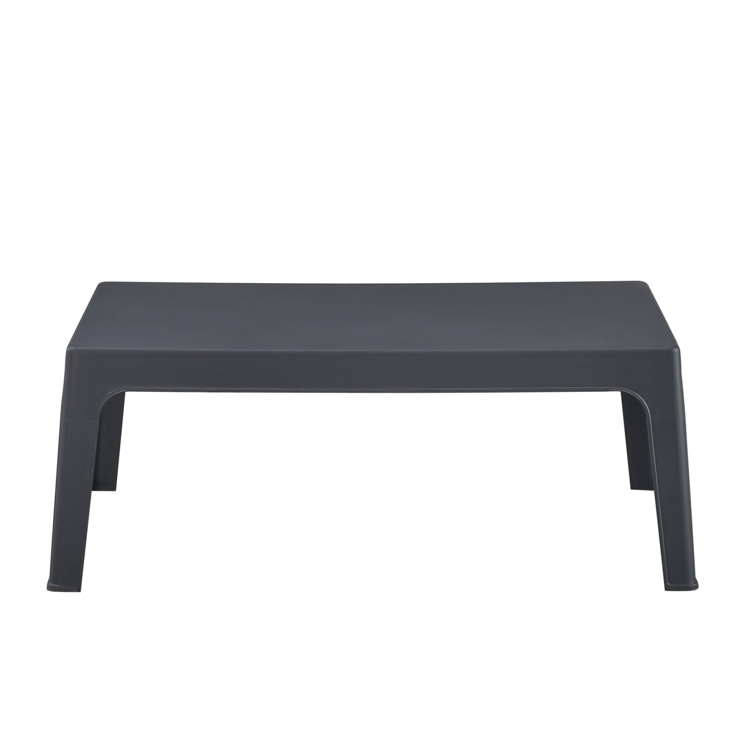 ΤΡΑΠΕΖΑΚΙ ΟΡΘΟΓΩΝΙΟ SLEEK HM6367.10 ΠΟΛΥΠΡΟΠΥΛΕΝΙΟ ΣΕ ΣΚΟΥΡΟ ΓΚΡΙ 105x64x40Υεκ.