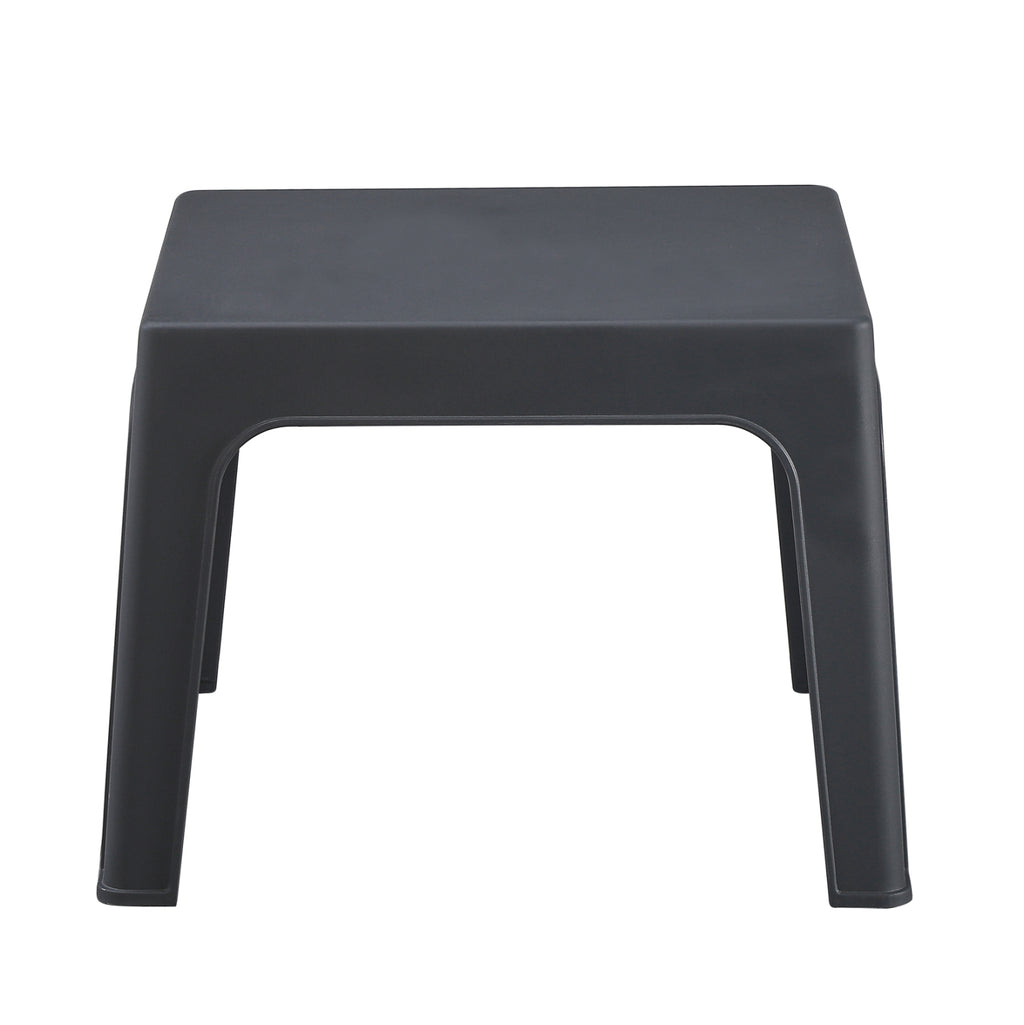 ΤΡΑΠΕΖΑΚΙ ΤΕΤΡΑΓΩΝΟ SLEEK HM6371.10 ΠΟΛΥΠΡΟΠΥΛΕΝΙΟ ΣΕ ΣΚΟΥΡΟ ΓΚΡΙ 56x56x40Υεκ.