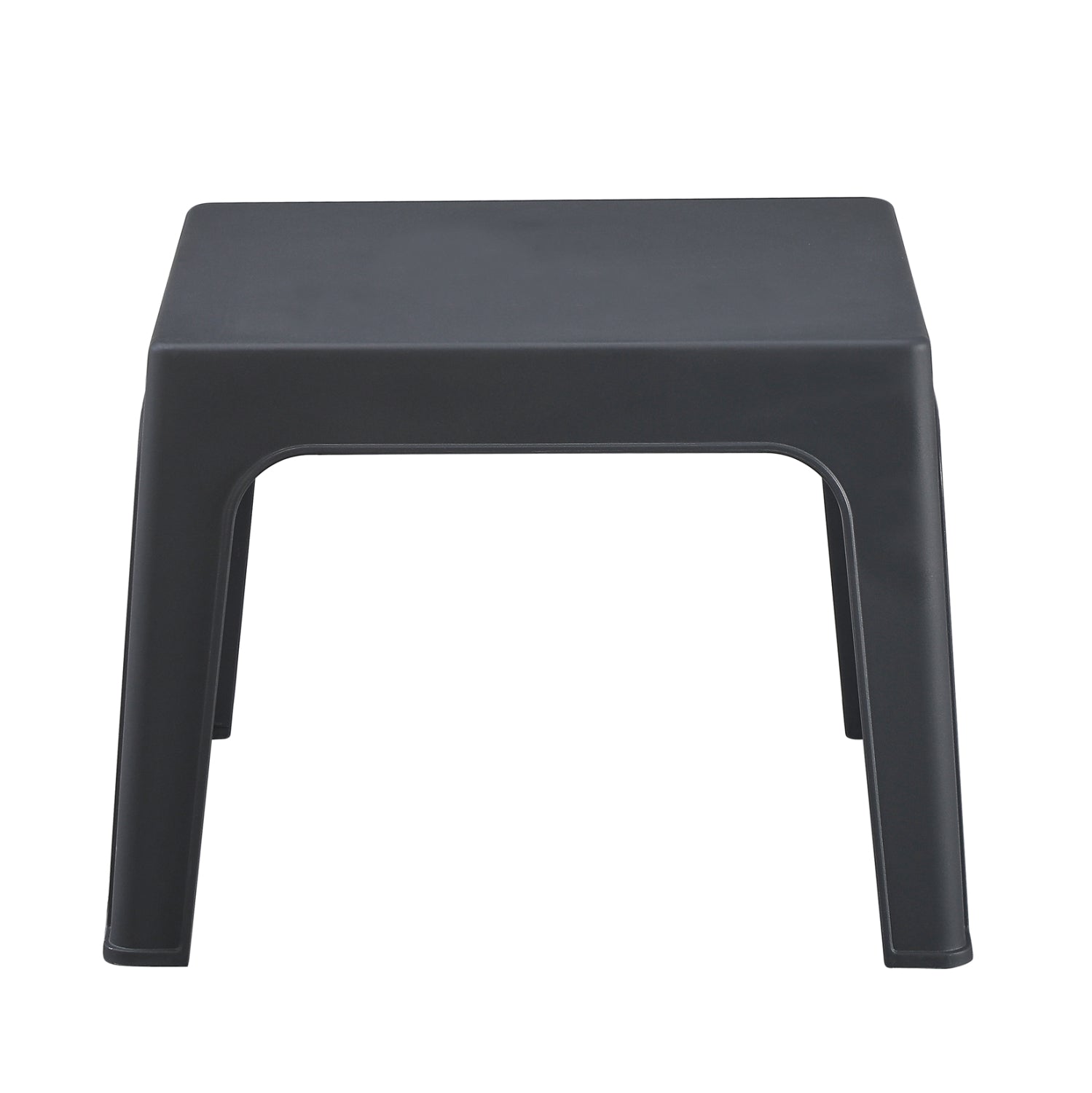 ΤΡΑΠΕΖΑΚΙ ΤΕΤΡΑΓΩΝΟ SLEEK HM6371.10 ΠΟΛΥΠΡΟΠΥΛΕΝΙΟ ΣΕ ΣΚΟΥΡΟ ΓΚΡΙ 56x56x40Υεκ.