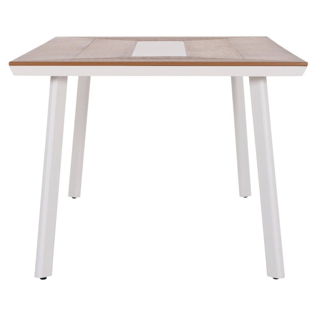 ΤΡΑΠΕΖΙ ΑΛΟΥΜΙΝΙΟΥ TABER HM5131.11 ΛΕΥΚΟ ΜΕ POLYWOOD TOP 200x100x75Υεκ