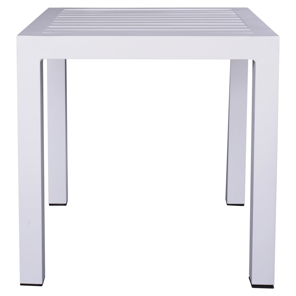 ΤΡΑΠΕΖΙ ΑΛΟΥΜΙΝΙΟΥ QIANA HM5402.01 ΛΕΥΚΟ 45x45x45,5Υ εκ.