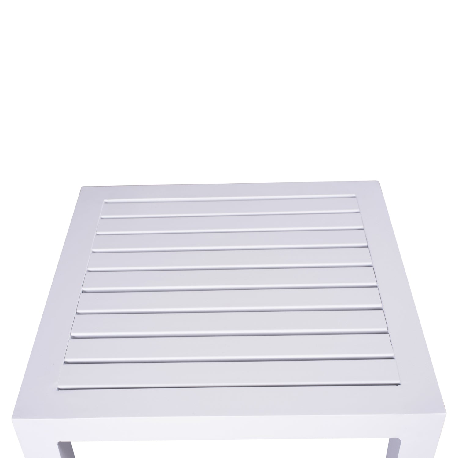 ΤΡΑΠΕΖΙ ΑΛΟΥΜΙΝΙΟΥ QIANA HM5402.01 ΛΕΥΚΟ 45x45x45,5Υ εκ.