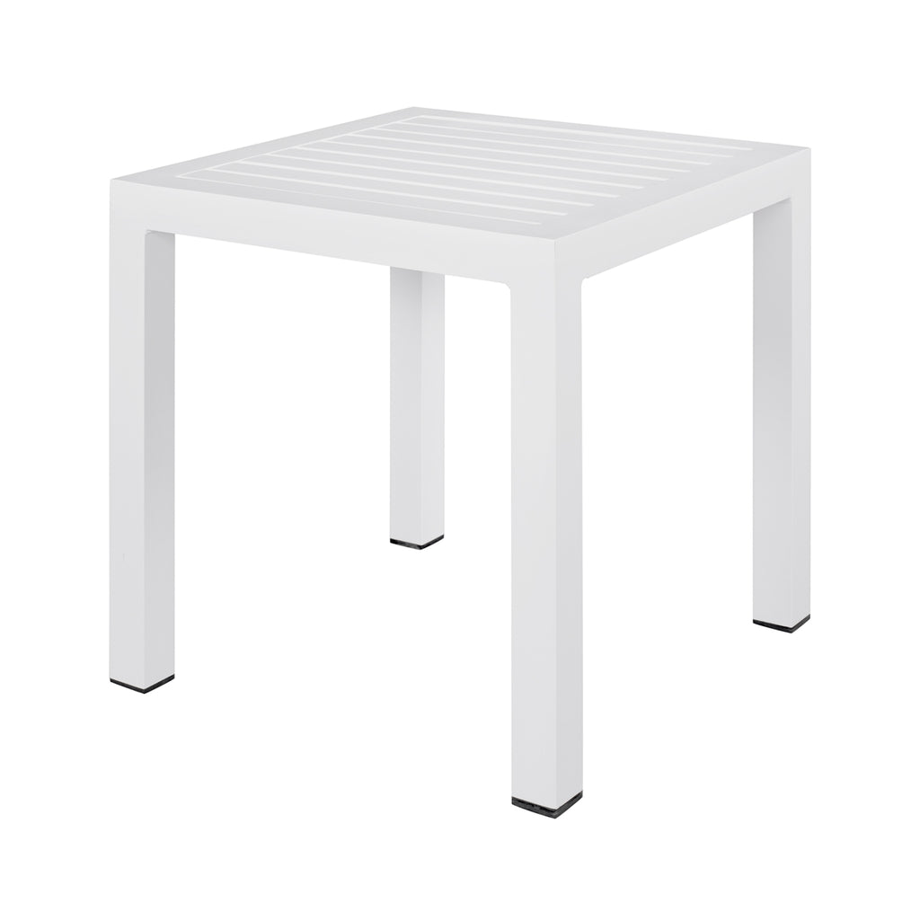 ΤΡΑΠΕΖΙ ΑΛΟΥΜΙΝΙΟΥ QIANA HM5402.01 ΛΕΥΚΟ 45x45x45,5Υ εκ.