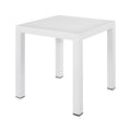 ΤΡΑΠΕΖΙ ΑΛΟΥΜΙΝΙΟΥ QIANA HM5402.01 ΛΕΥΚΟ 45x45x45,5Υ εκ.