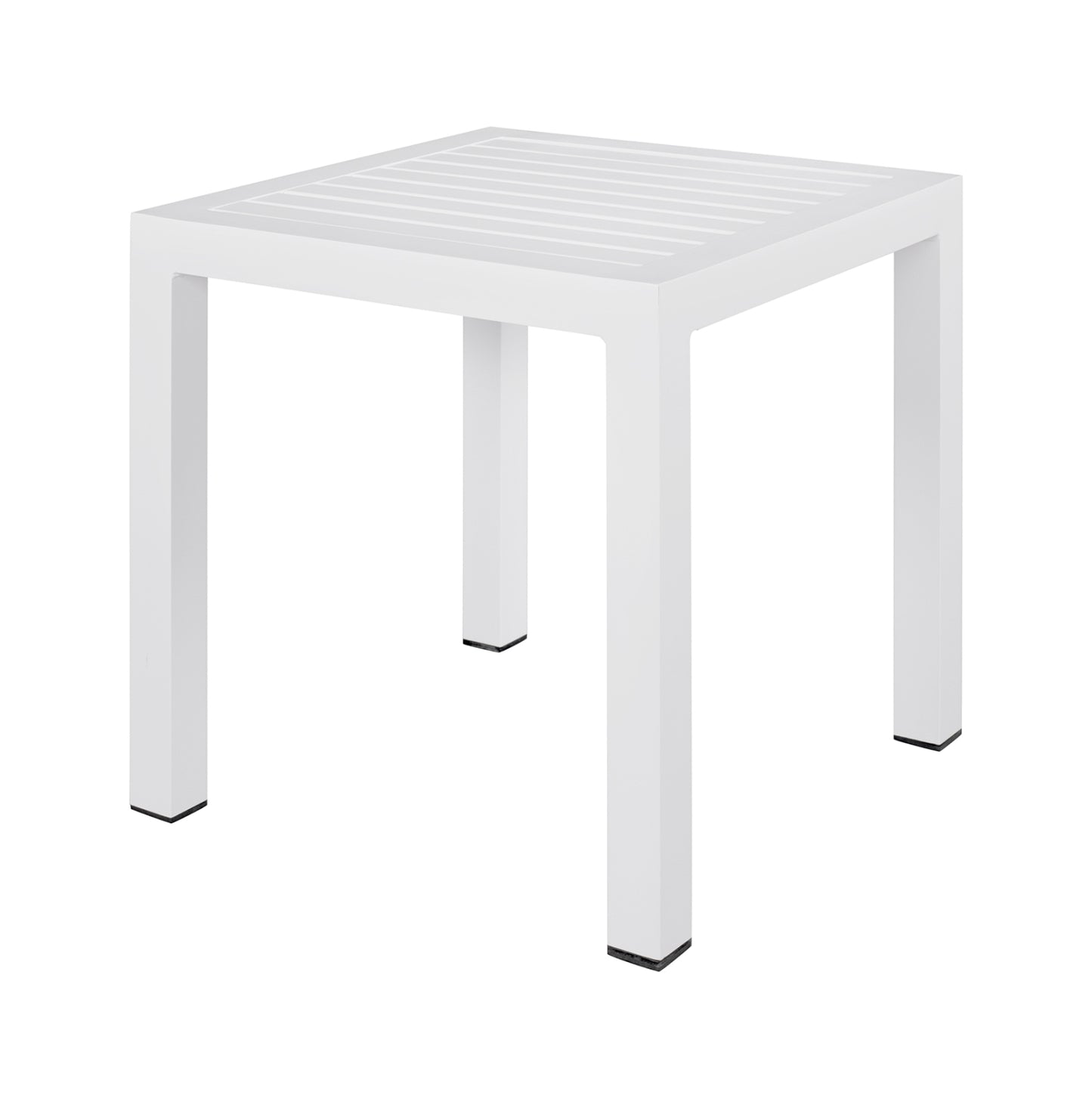ΤΡΑΠΕΖΙ ΑΛΟΥΜΙΝΙΟΥ QIANA HM5402.01 ΛΕΥΚΟ 45x45x45,5Υ εκ.