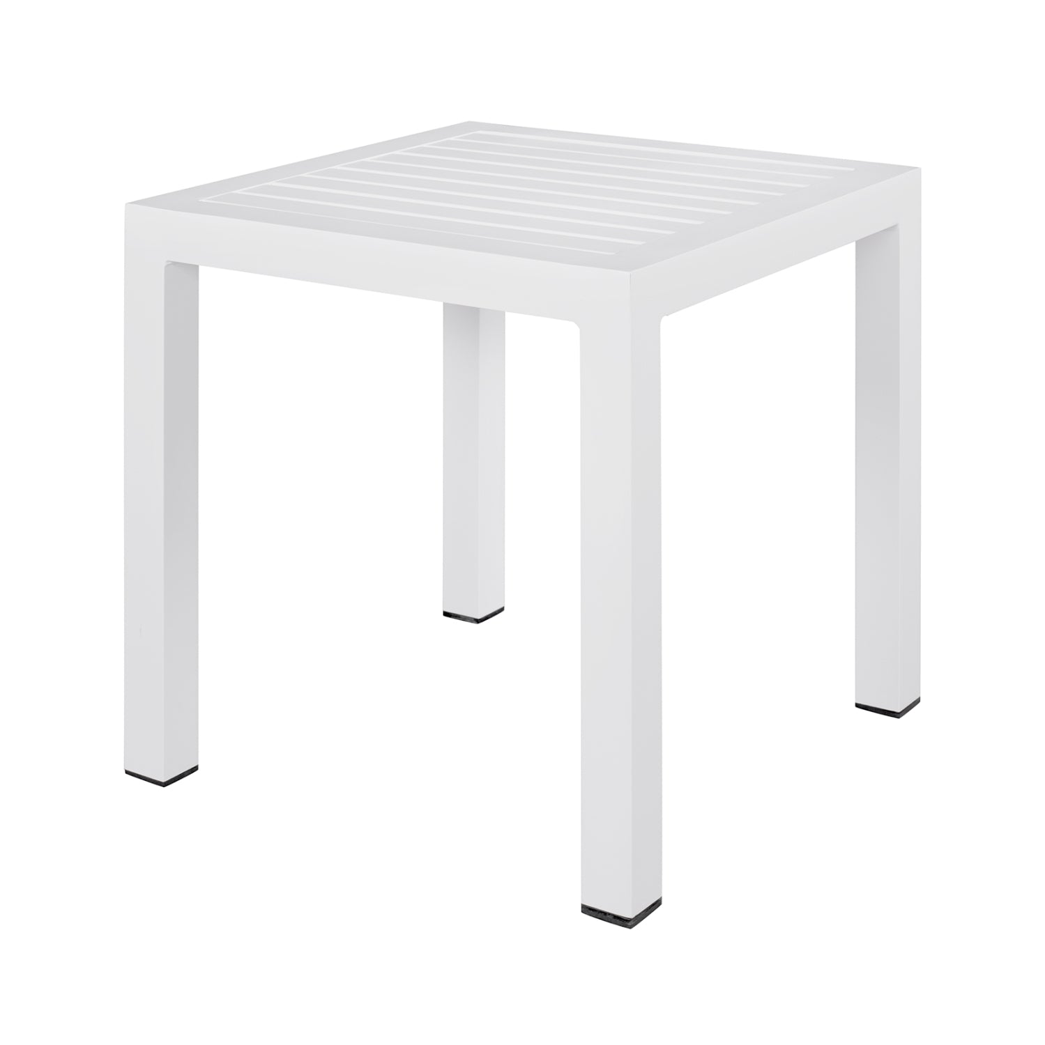 ΤΡΑΠΕΖΙ ΑΛΟΥΜΙΝΙΟΥ QIANA HM5402.01 ΛΕΥΚΟ 45x45x45,5Υ εκ.