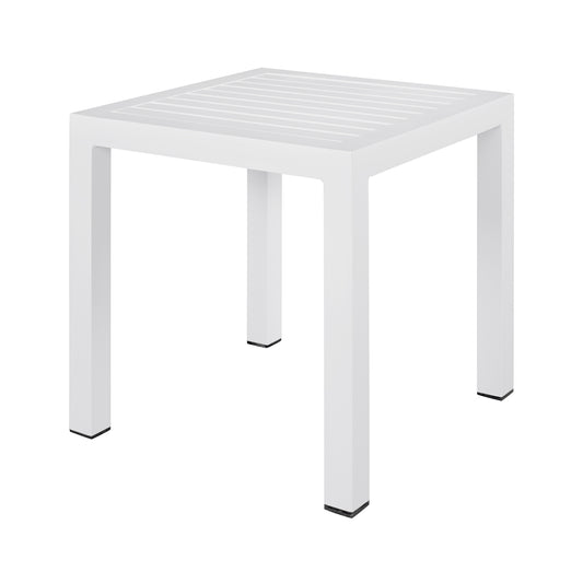 ΤΡΑΠΕΖΙ ΑΛΟΥΜΙΝΙΟΥ QIANA HM5402.01 ΛΕΥΚΟ 45x45x45,5Υ εκ.