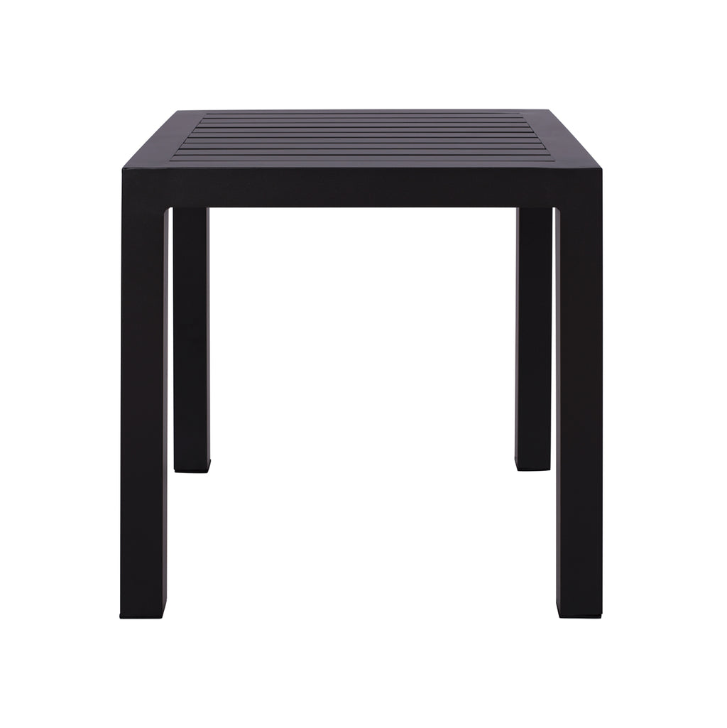 ΤΡΑΠΕΖΙ ΑΛΟΥΜΙΝΙΟΥ QIANA HM5402.02 ΓΚΡΙ 45x45x45,5Υ εκ.