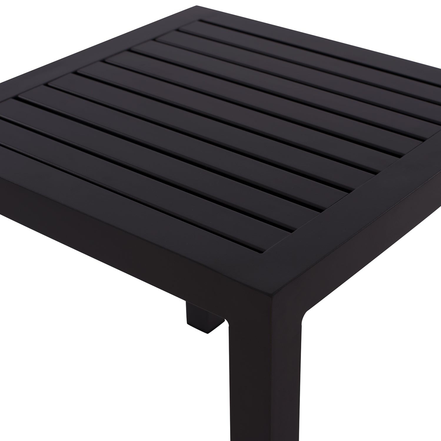 ΤΡΑΠΕΖΙ ΑΛΟΥΜΙΝΙΟΥ QIANA HM5402.02 ΓΚΡΙ 45x45x45,5Υ εκ.