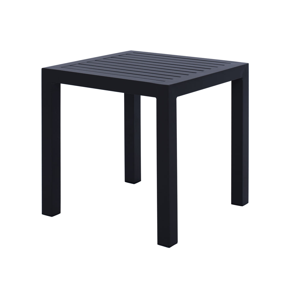ΤΡΑΠΕΖΙ ΑΛΟΥΜΙΝΙΟΥ QIANA HM5402.02 ΓΚΡΙ 45x45x45,5Υ εκ.