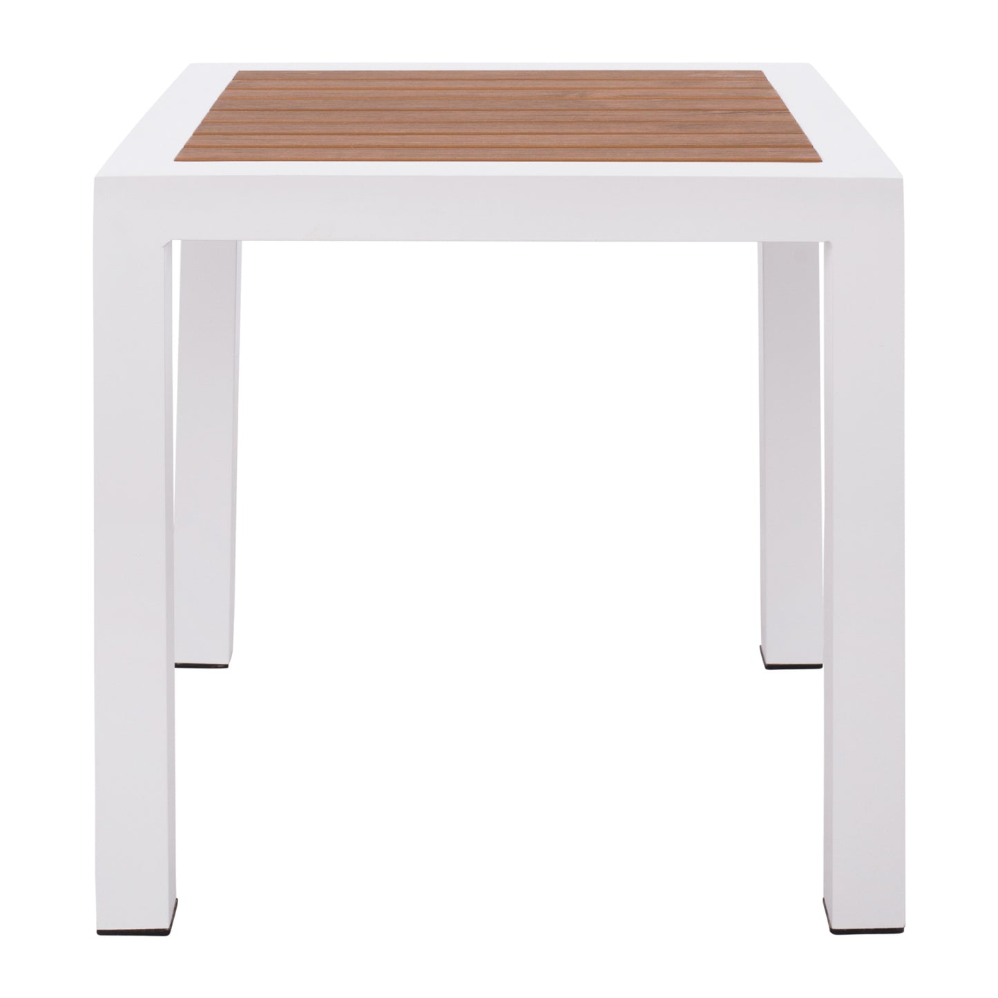 ΤΡΑΠΕΖΙ ΑΛΟΥΜΙΝΙΟΥ SABRA HM5403.01 ΛΕΥΚΟ ΜΕ POLYWOOD 45Χ45Χ45,5Y εκ.