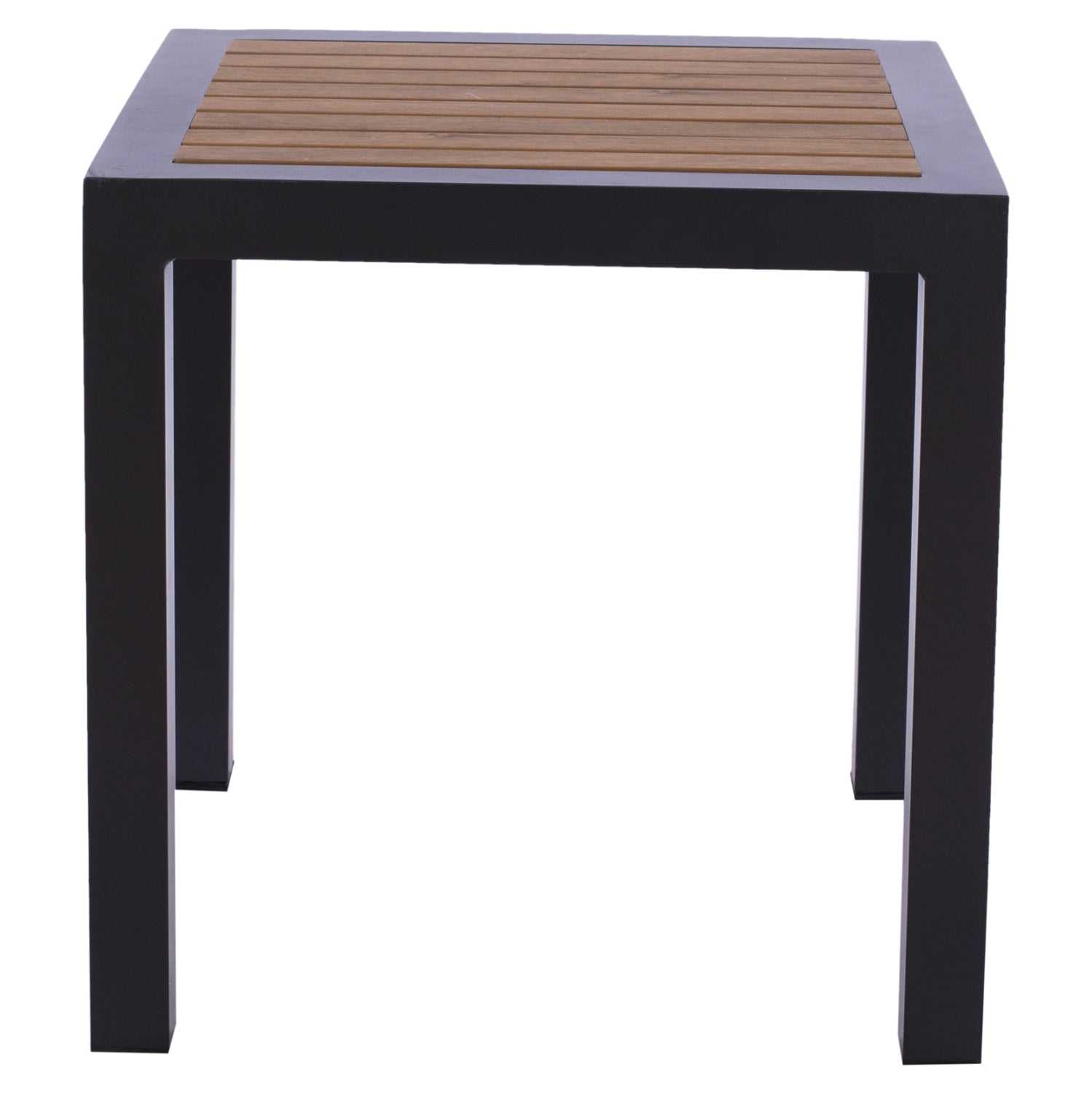 ΤΡΑΠΕΖΙ ΑΛΟΥΜΙΝΙΟΥ SABRA HM5403.02 ΓΚΡΙ ΜΕ POLYWOOD 45Χ45X45,5Yεκ.